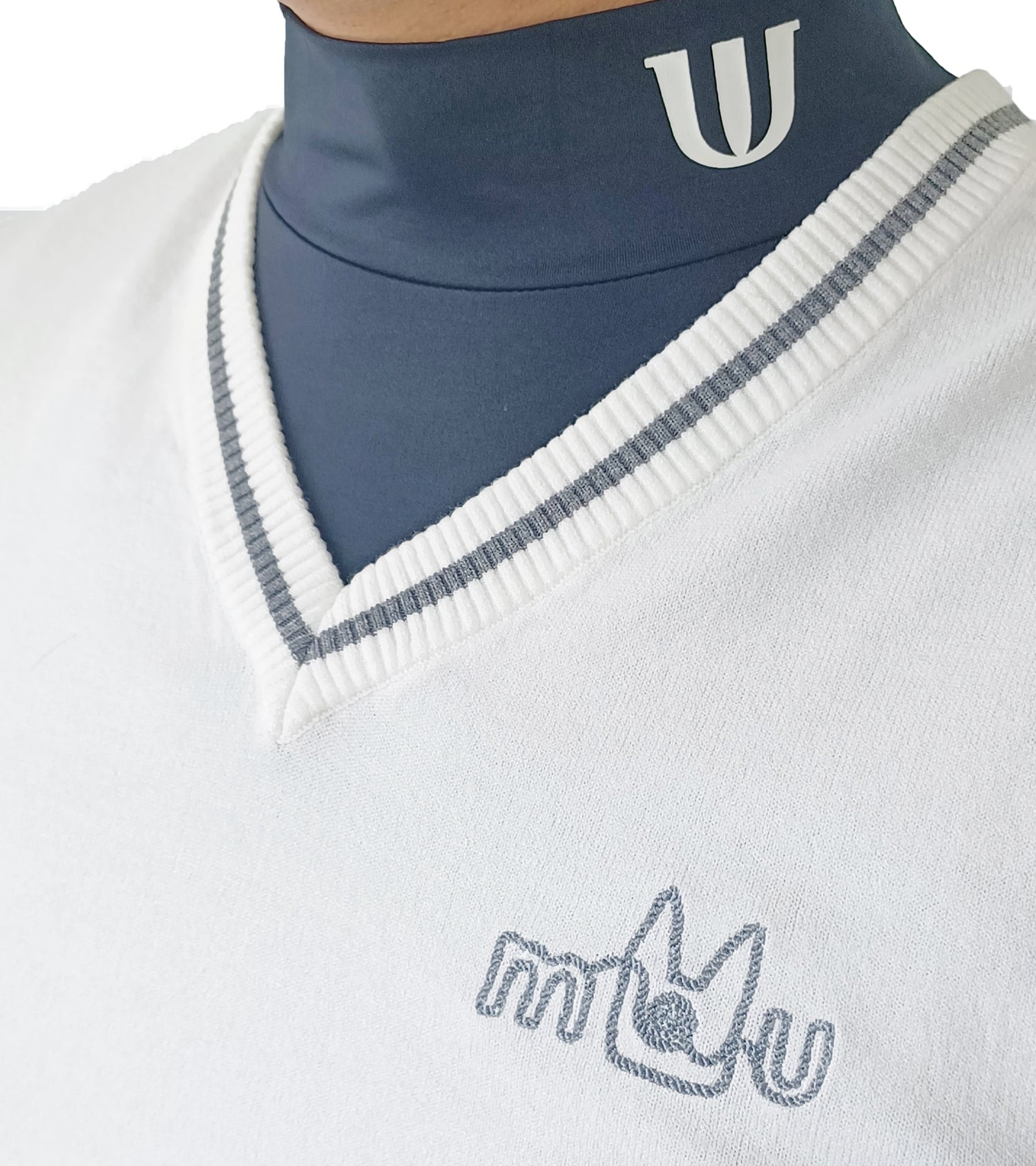 メンズVネックニットベスト