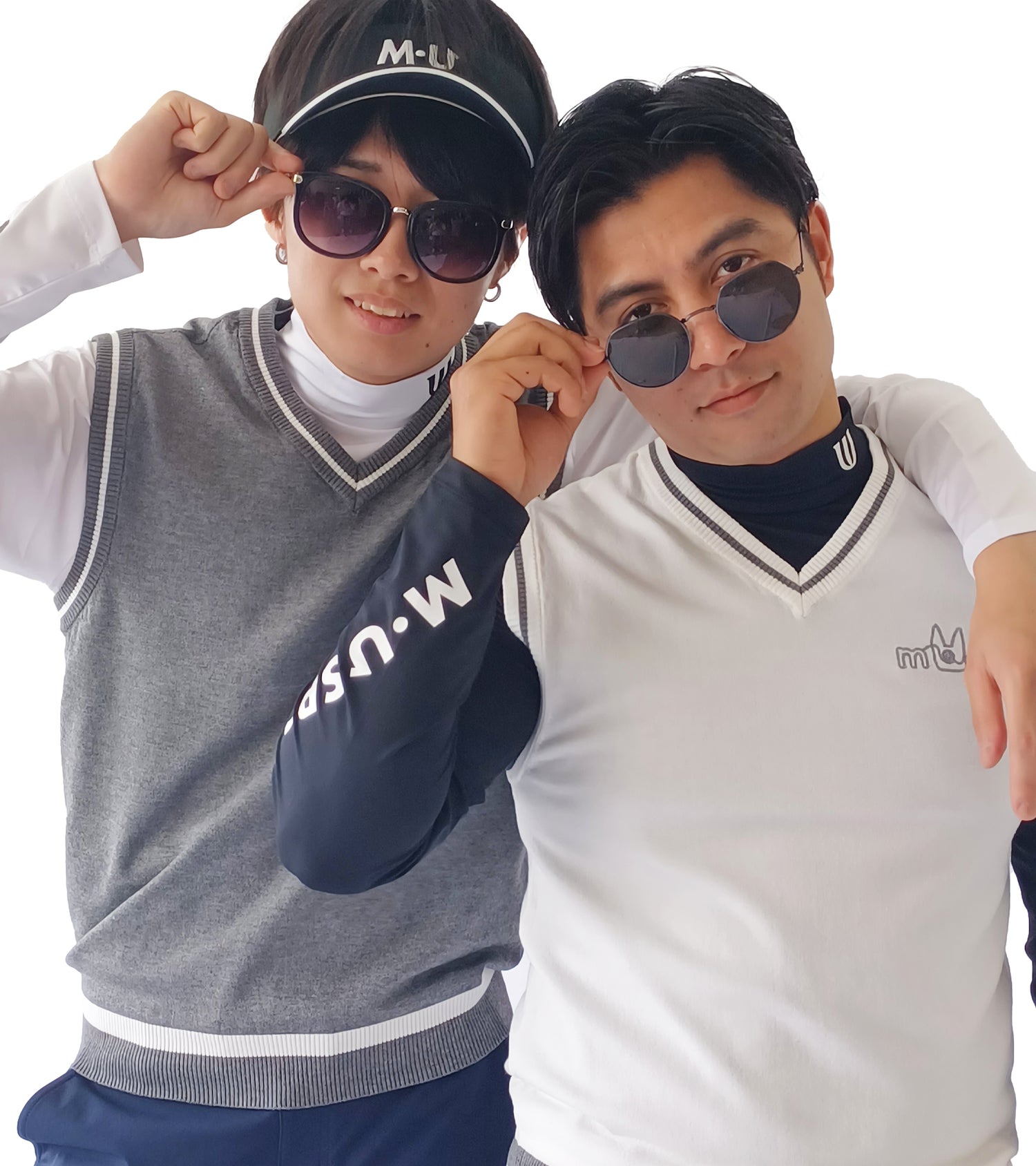 メンズVネックニットベスト