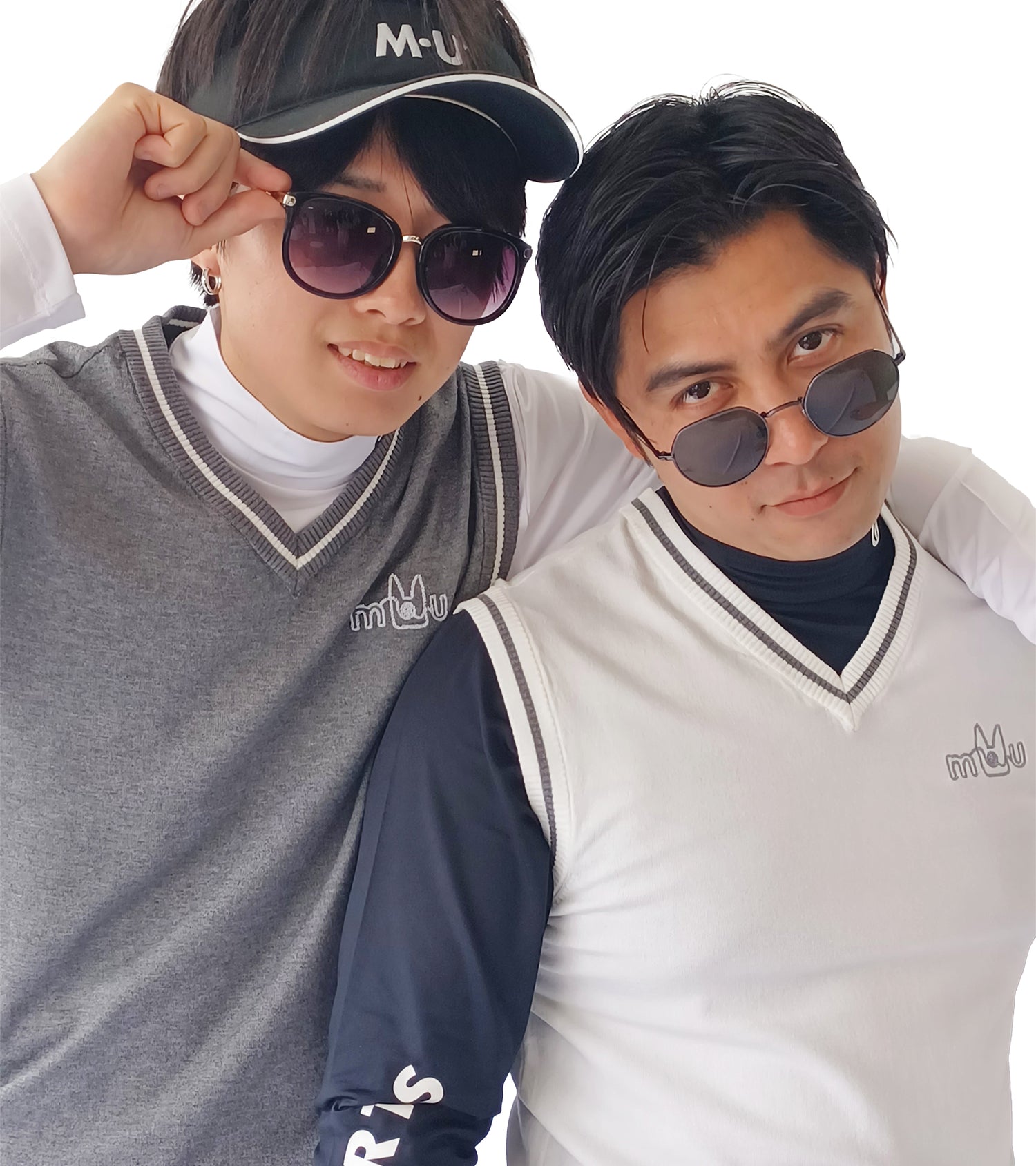 メンズVネックニットベスト