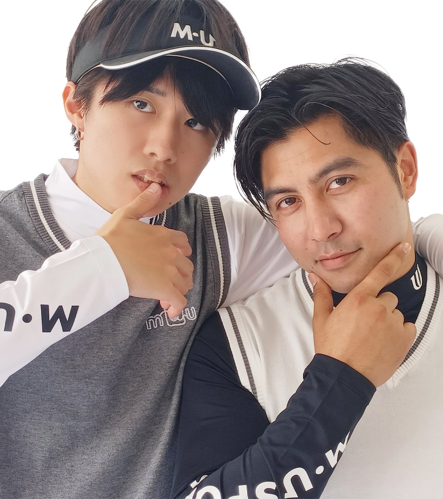 メンズVネックニットベスト