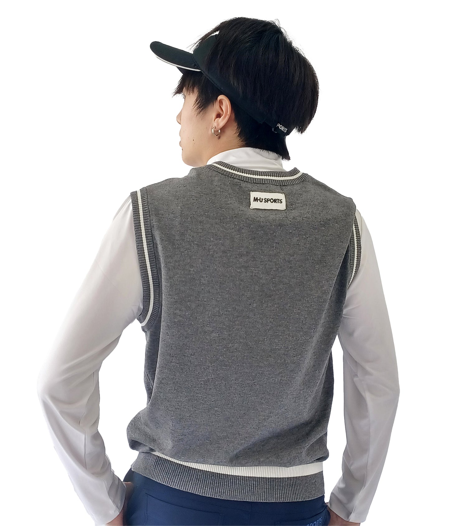 メンズVネックニットベスト