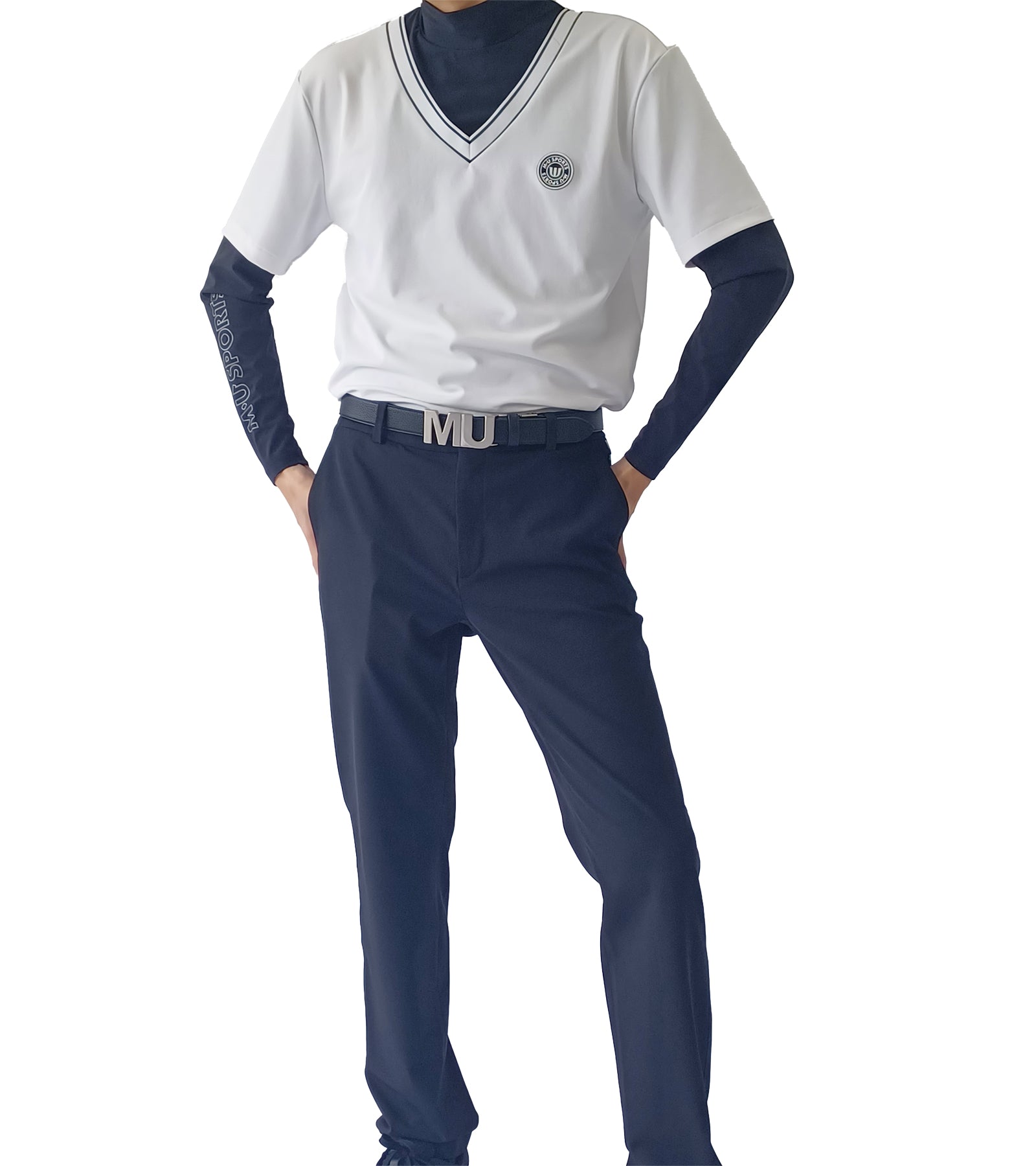 バックブランディングメンズパンツ