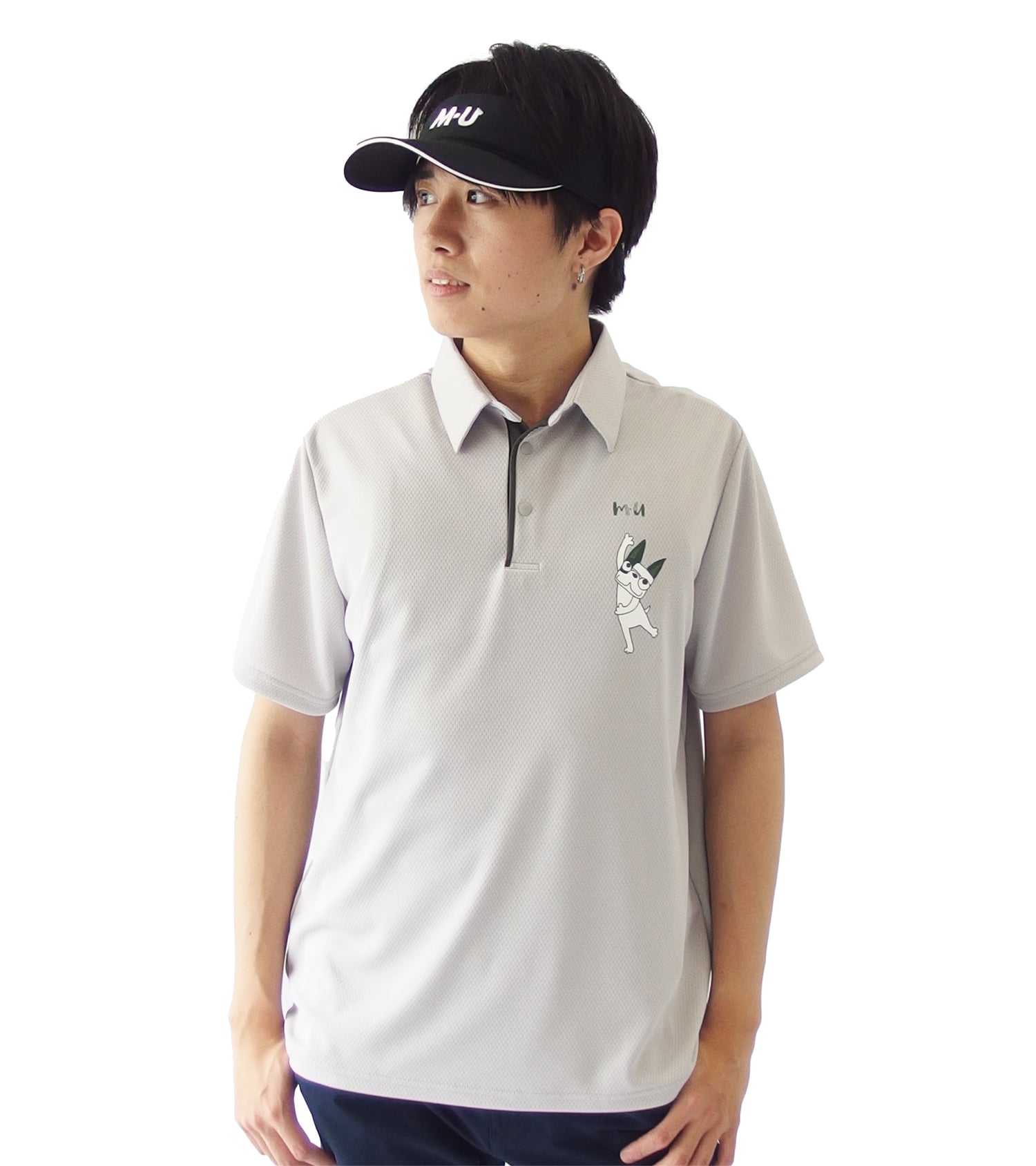 メンズ半袖ハイブリッドシャツ