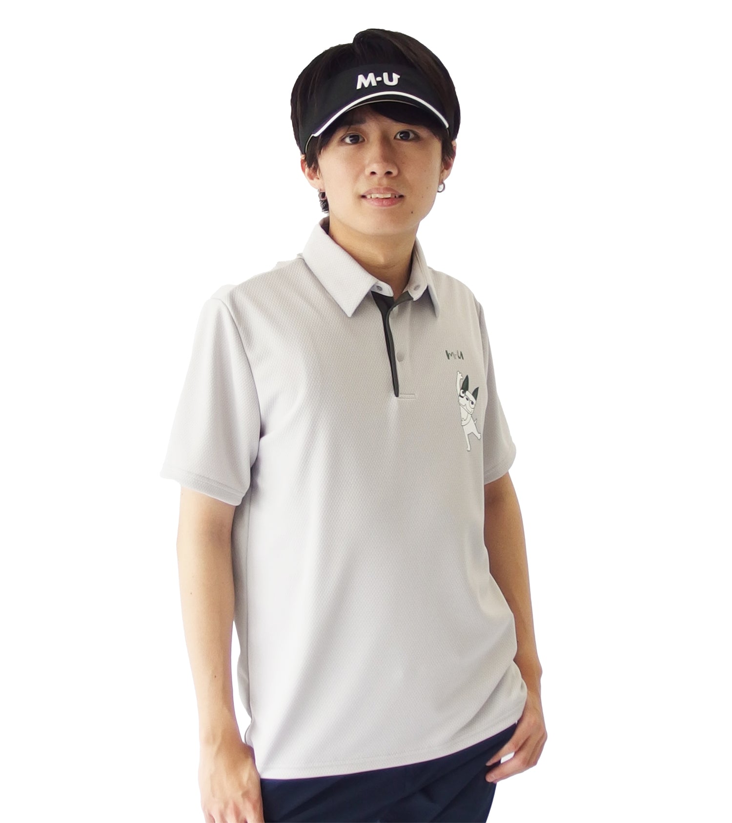 メンズ半袖ハイブリッドシャツ