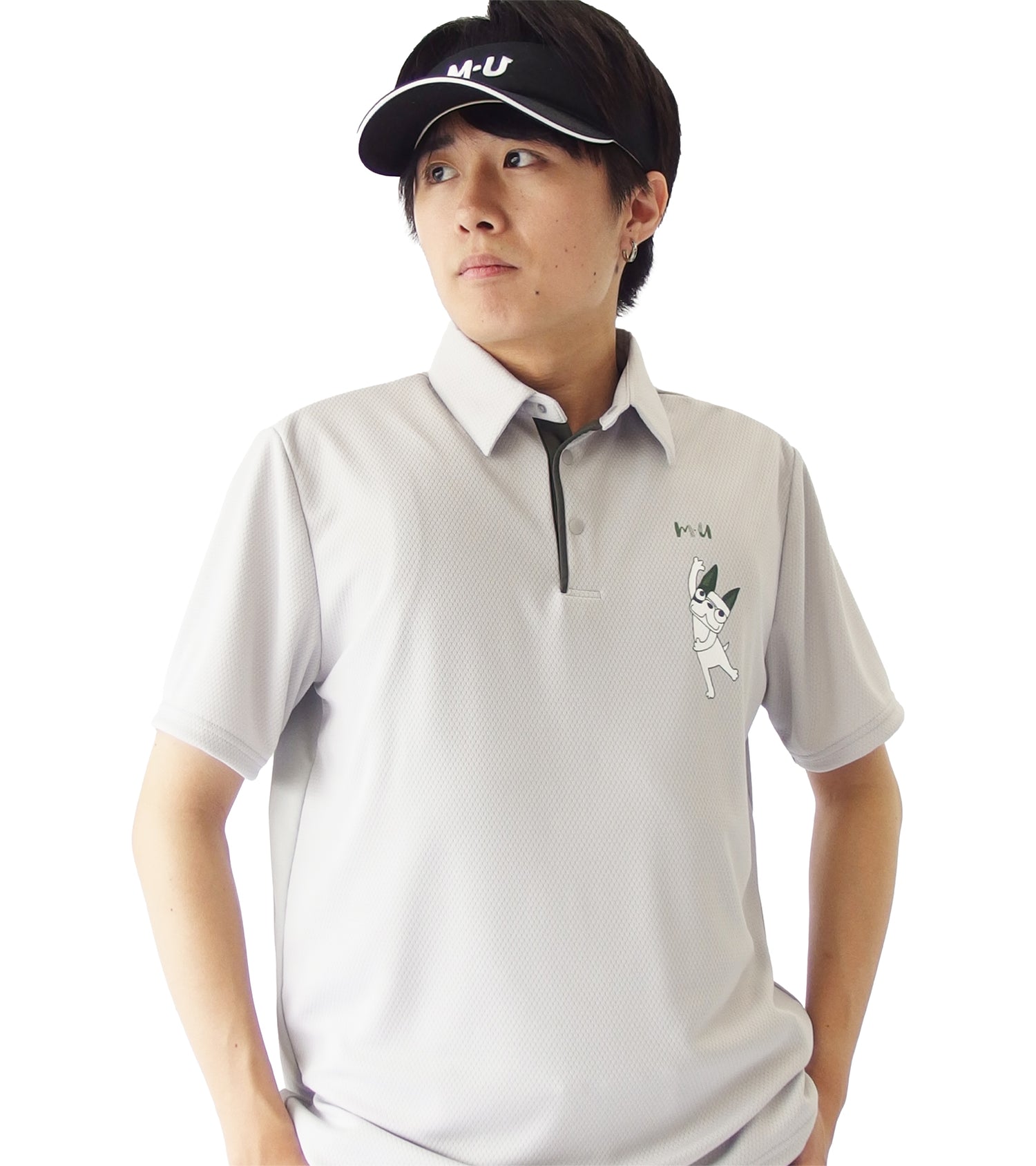 メンズ半袖ハイブリッドシャツ