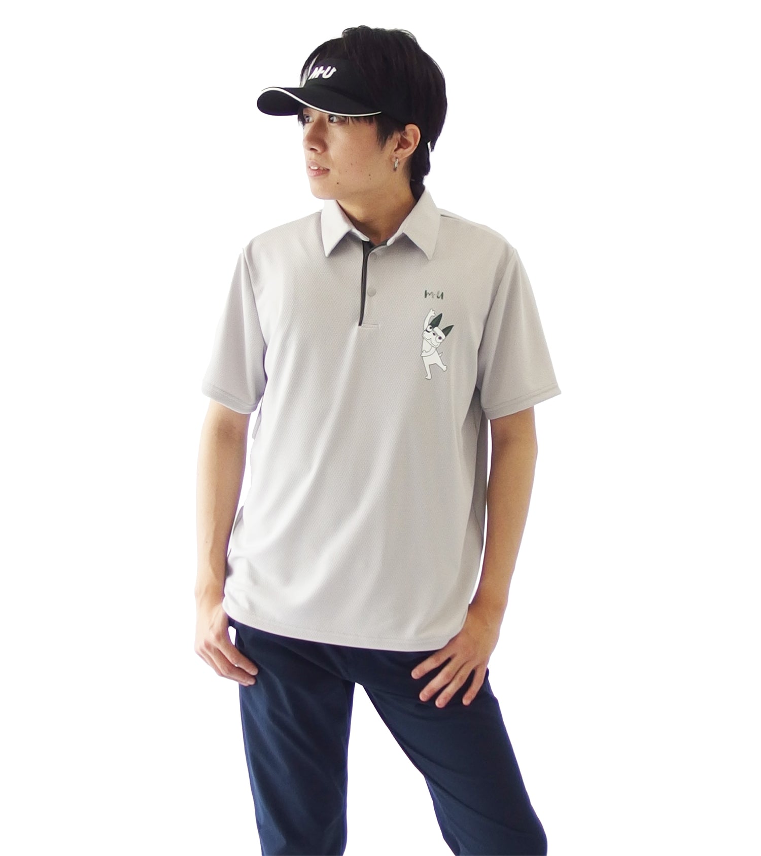 メンズ半袖ハイブリッドシャツ