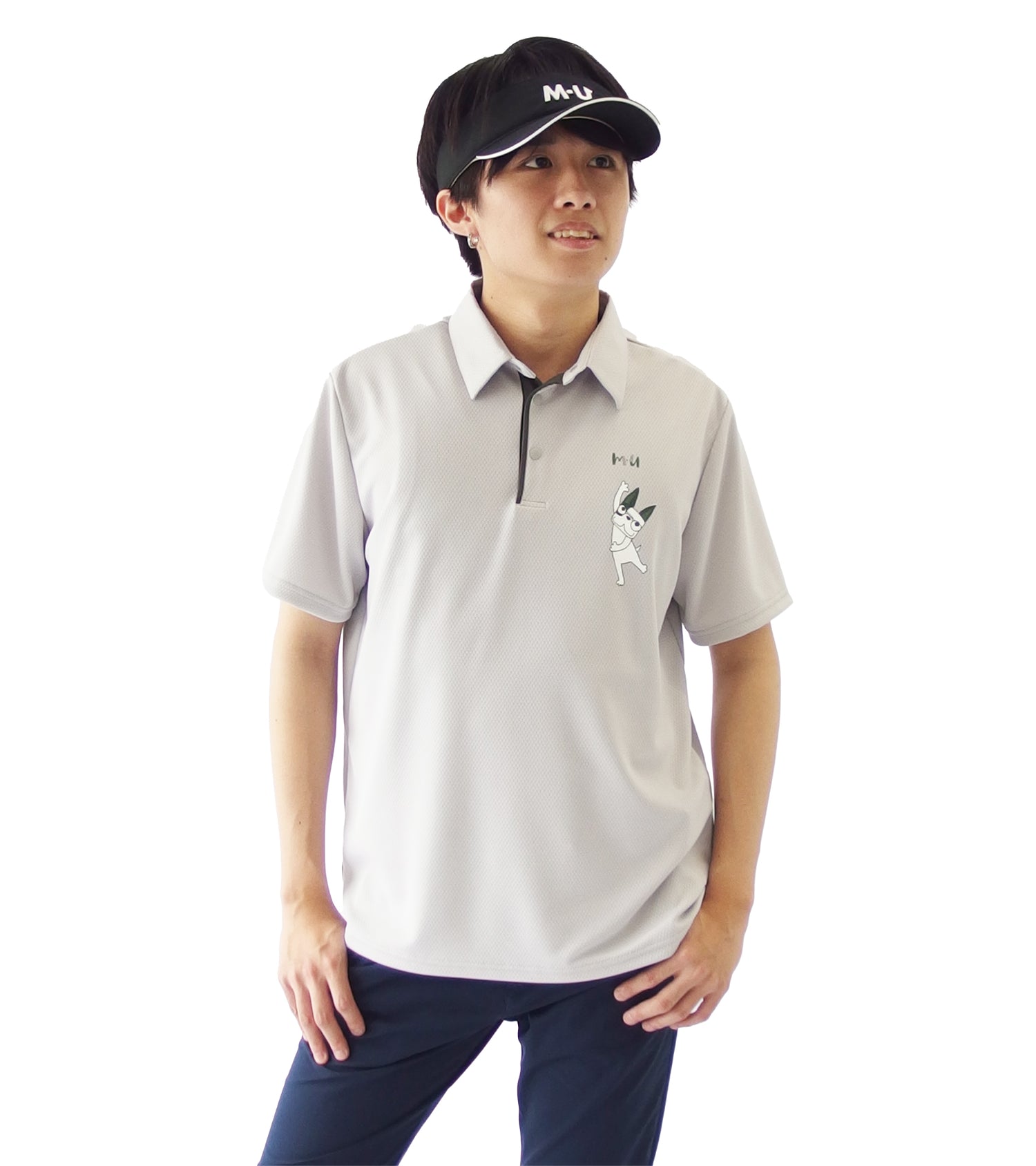 メンズ半袖ハイブリッドシャツ