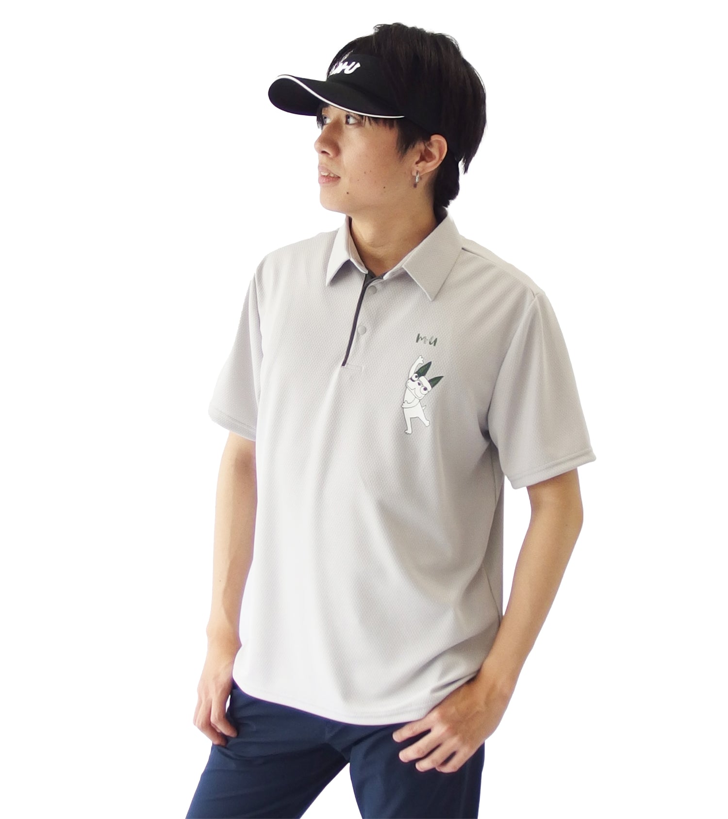 メンズ半袖ハイブリッドシャツ