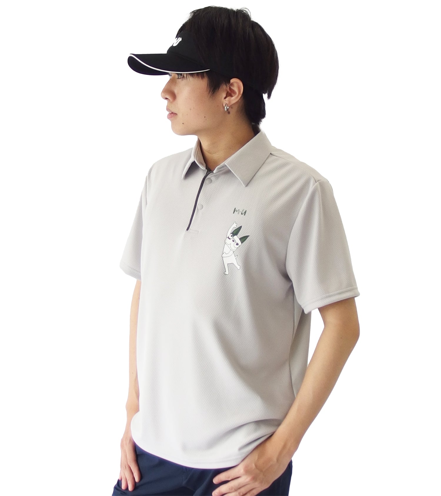 メンズ半袖ハイブリッドシャツ