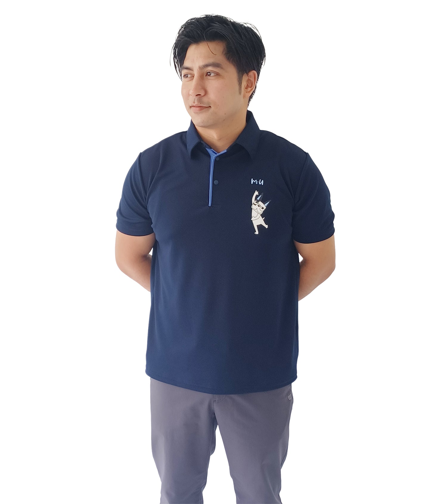 メンズ半袖ハイブリッドシャツ