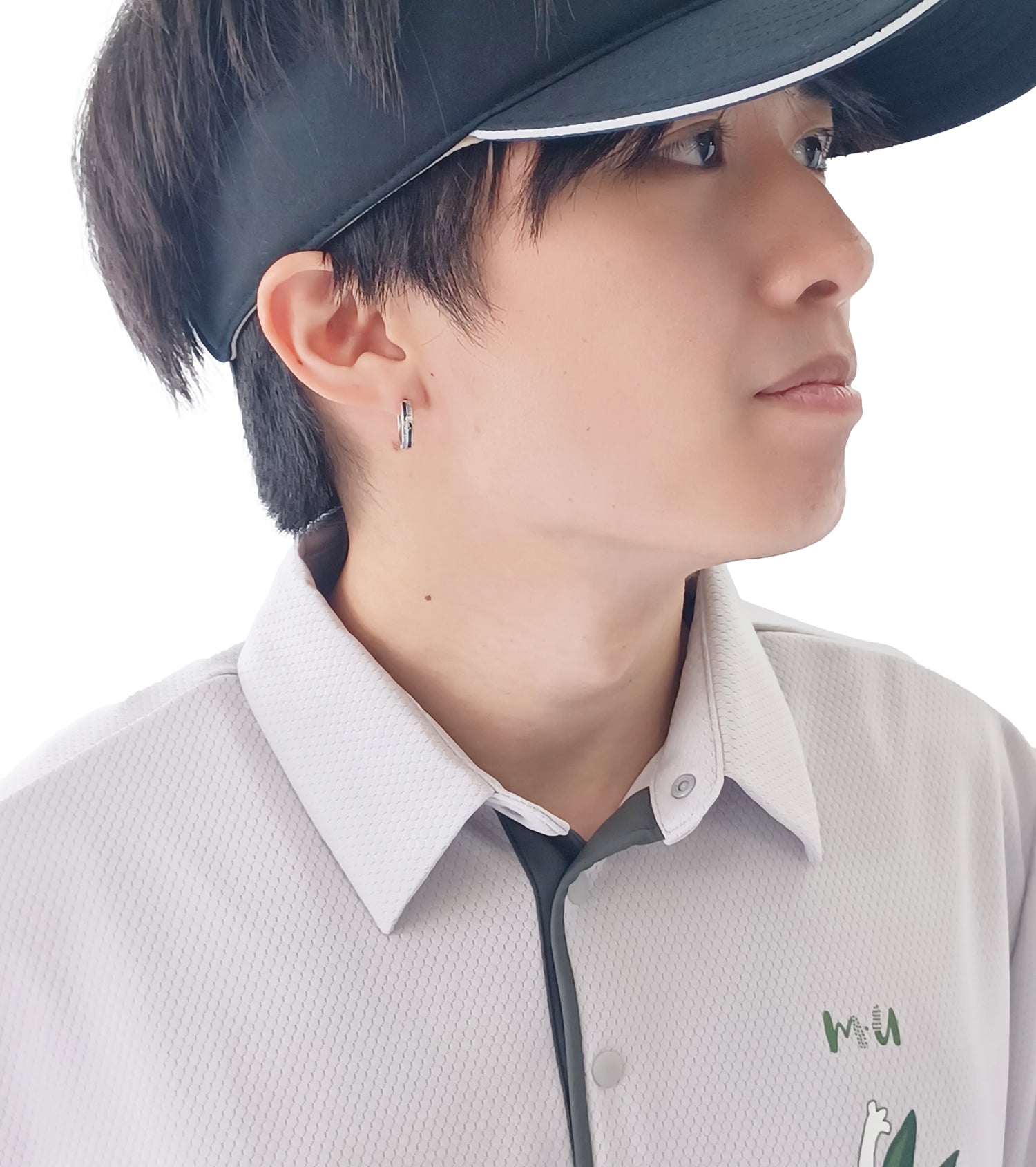 メンズ半袖ハイブリッドシャツ