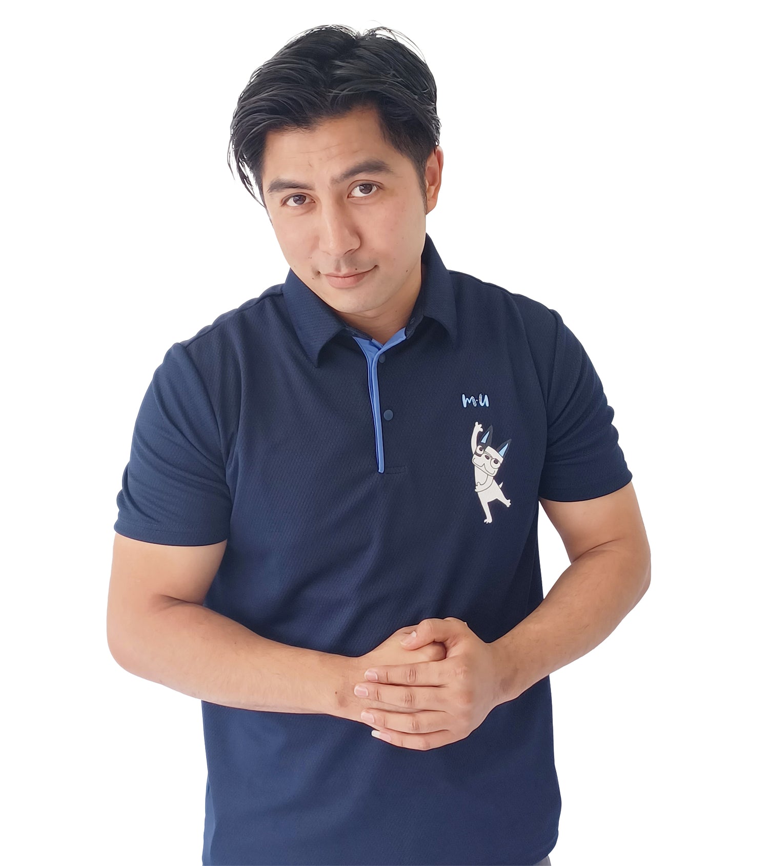 メンズ半袖ハイブリッドシャツ