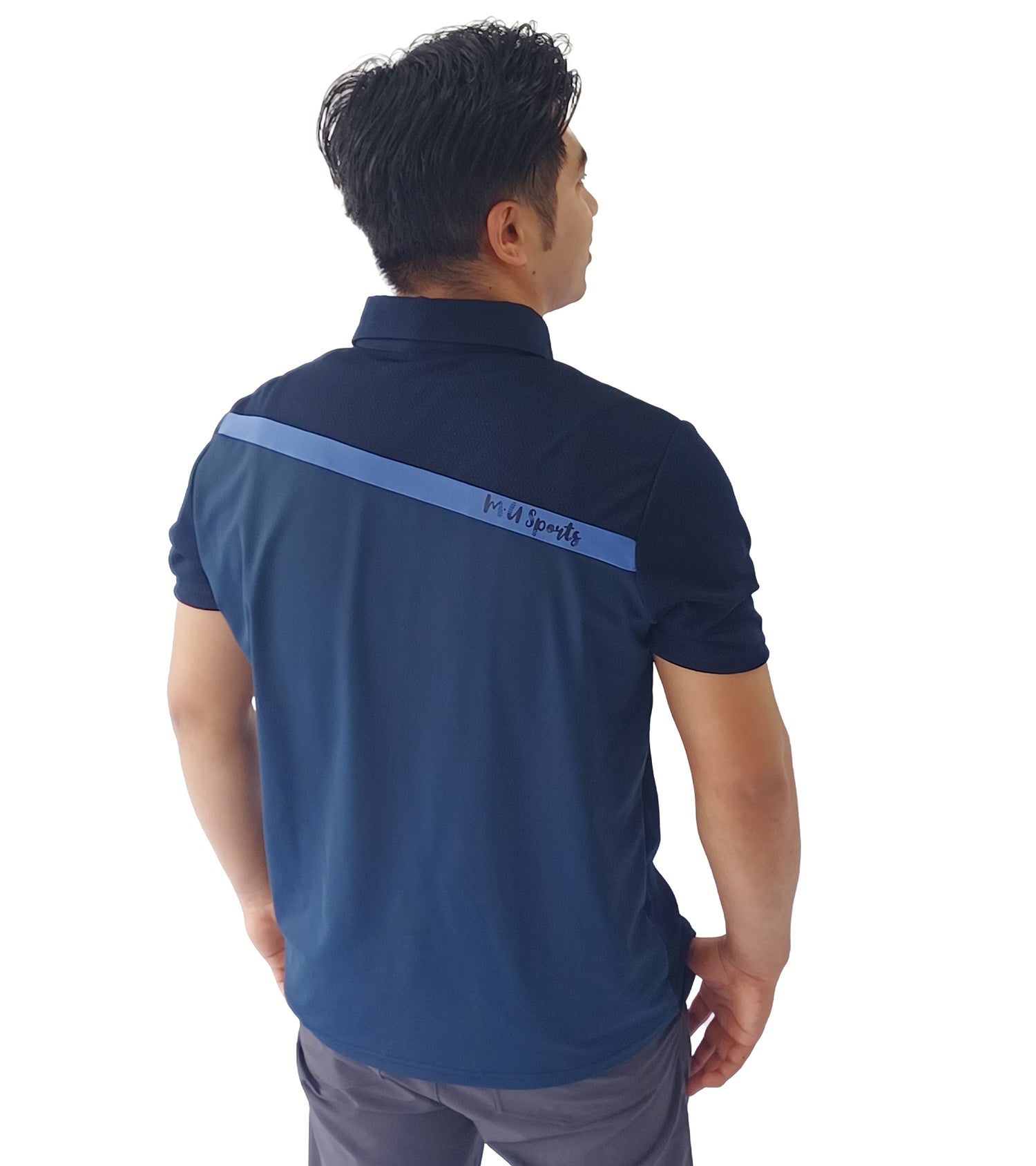 メンズ半袖ハイブリッドシャツ