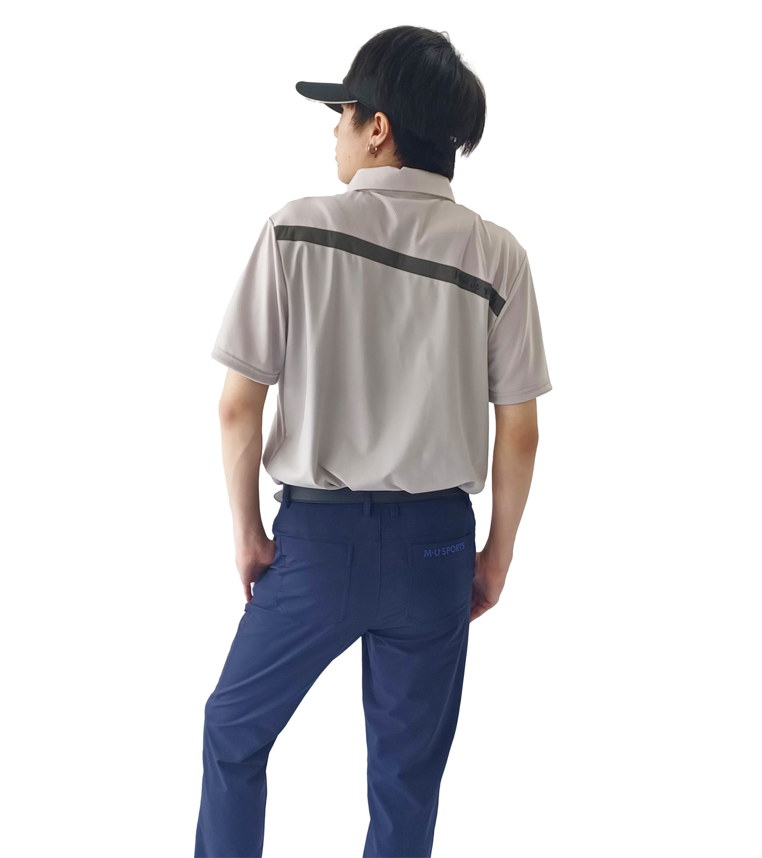 メンズ半袖ハイブリッドシャツ