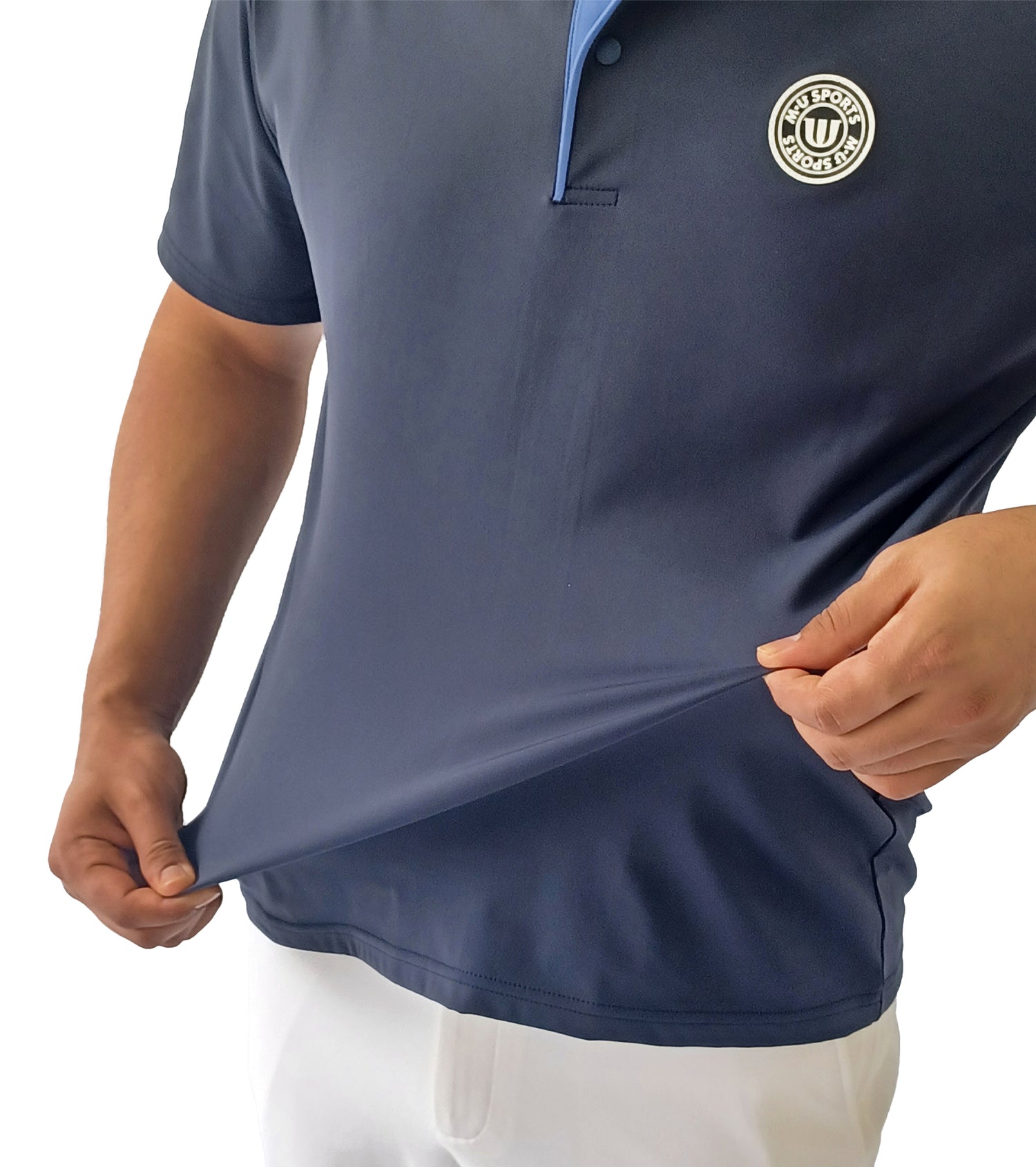 半袖バックメッシュメンズシャツ