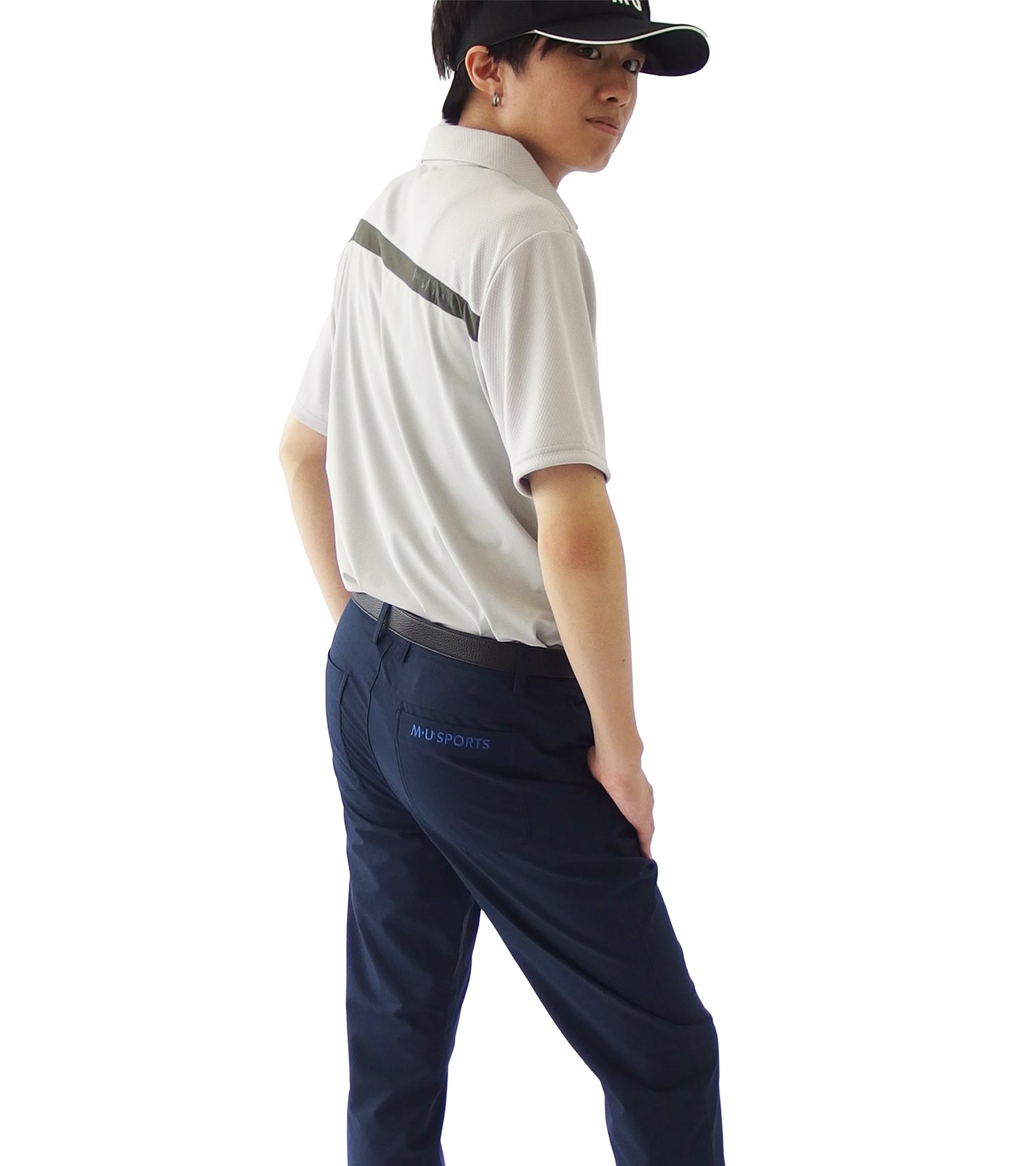 メンズコットンライクカジュアルチノパンツ