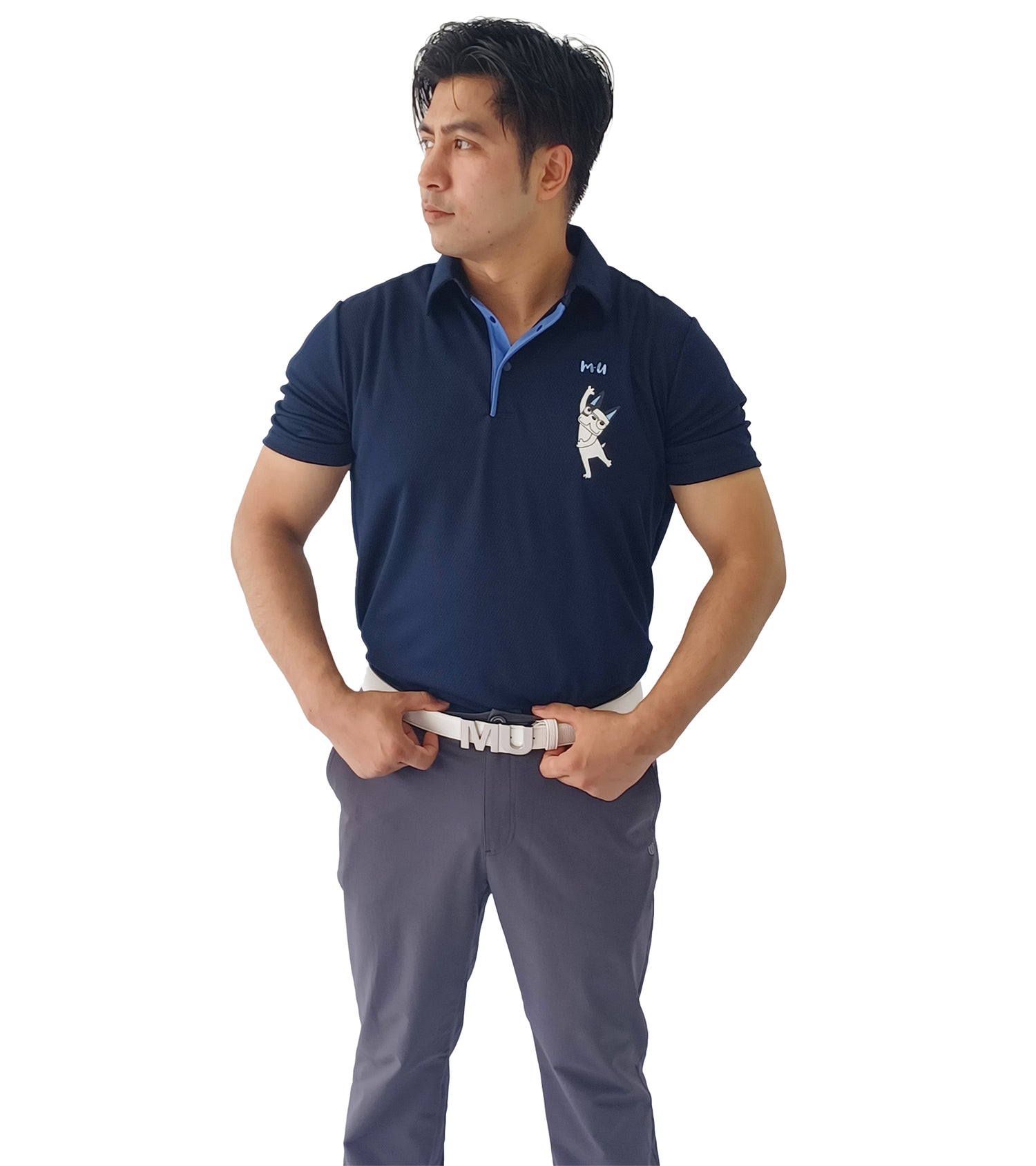 メンズコットンライクカジュアルチノパンツ