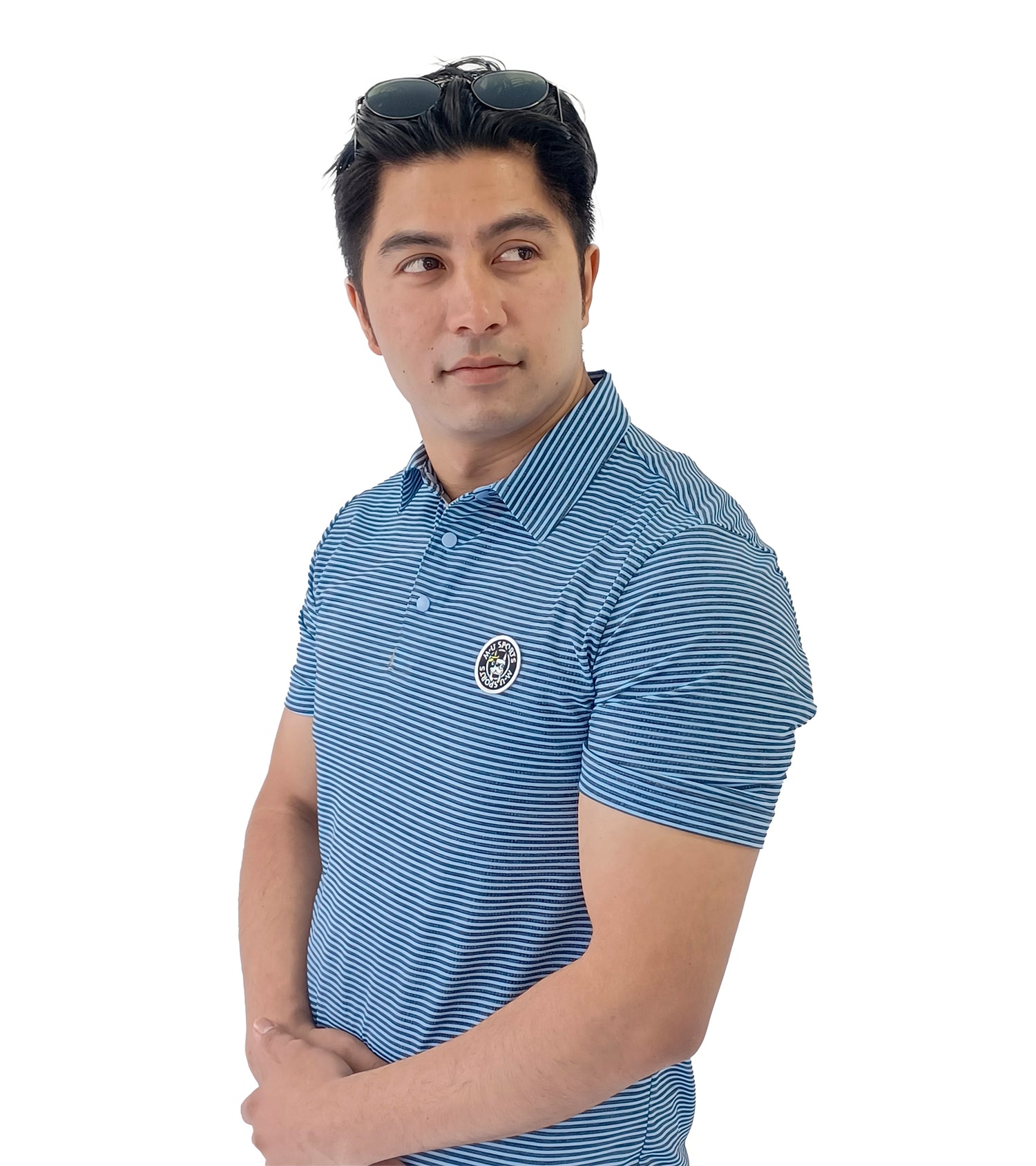 メンズサッカーボーダーシャツ