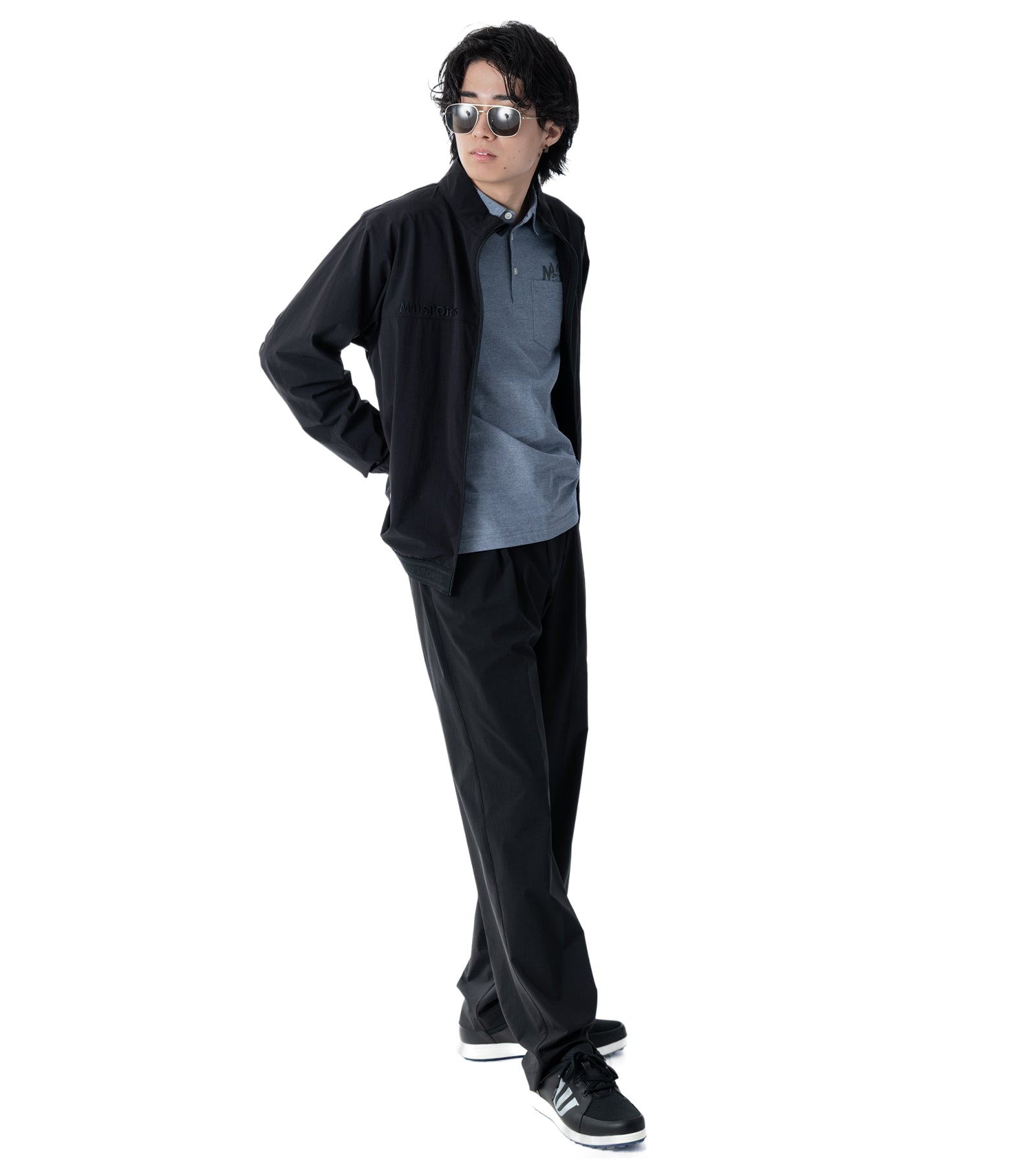 ハイネックメンズブルゾン