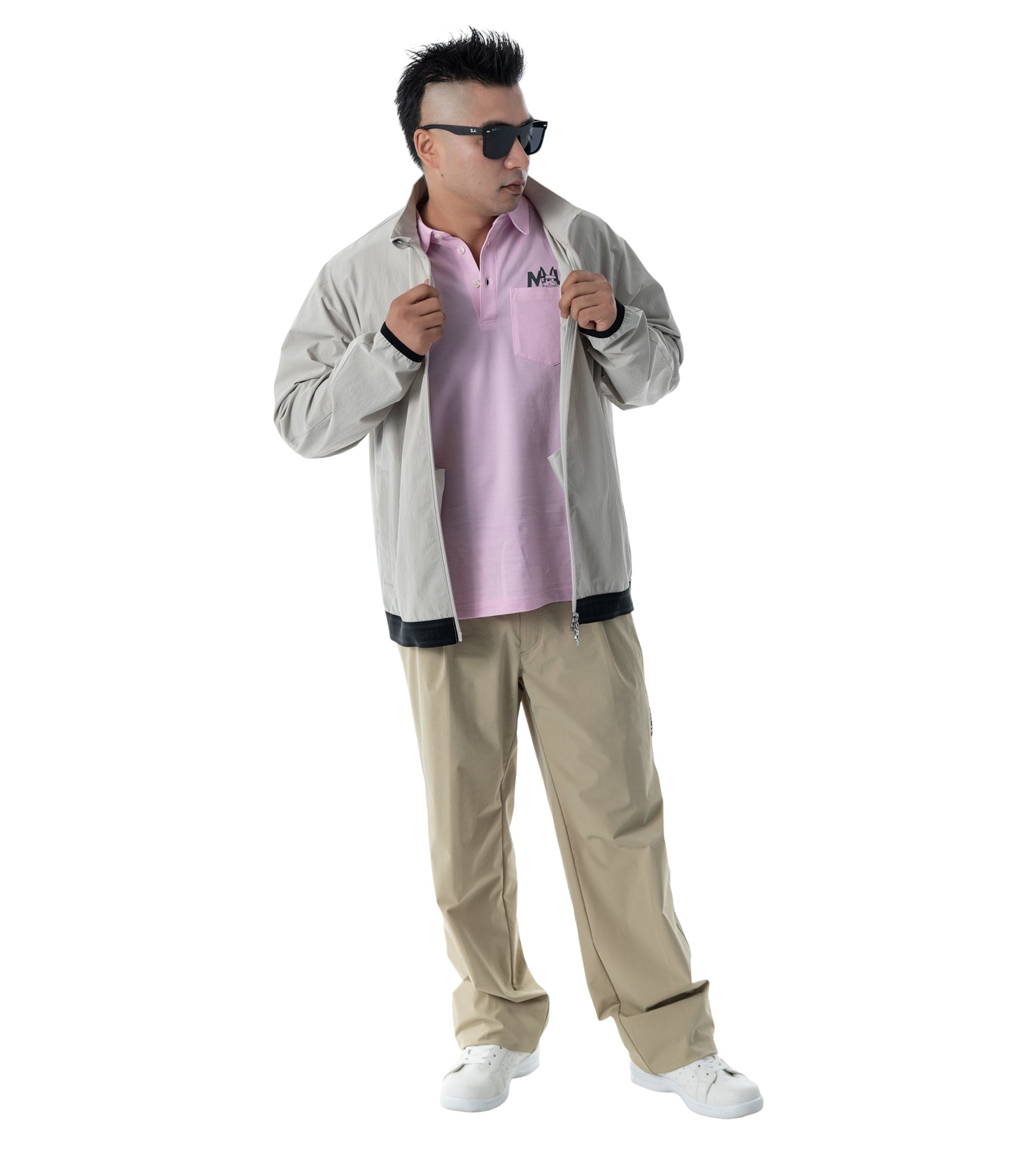 ハイネックメンズブルゾン