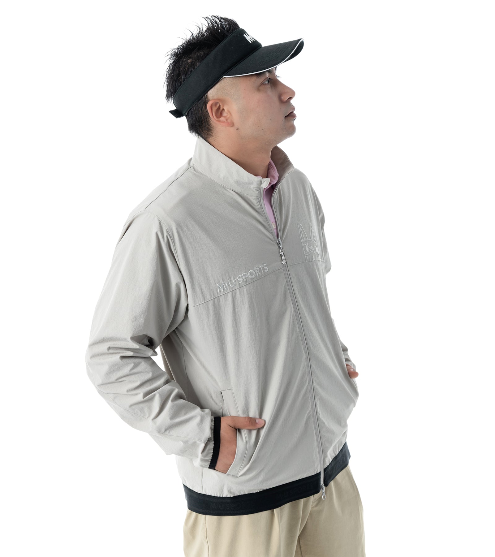 ハイネックメンズブルゾン