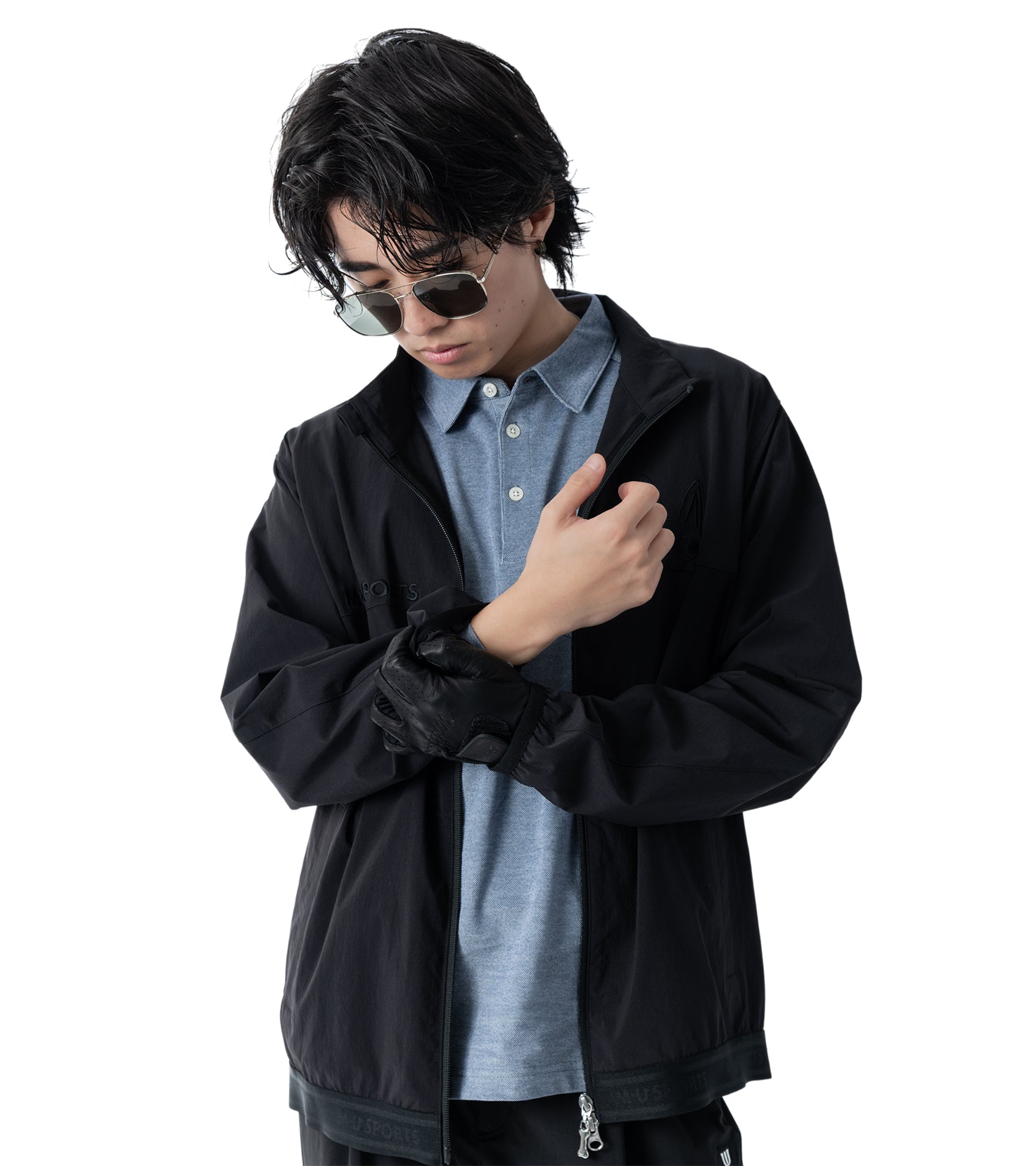ハイネックメンズブルゾン