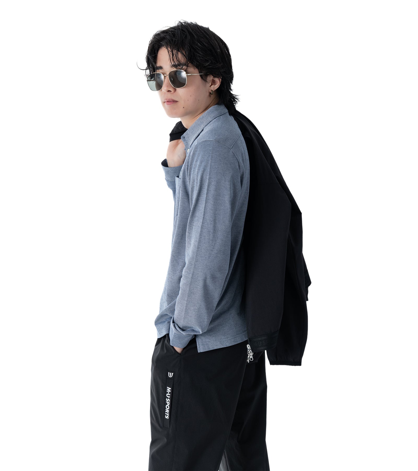 ハイネックメンズブルゾン