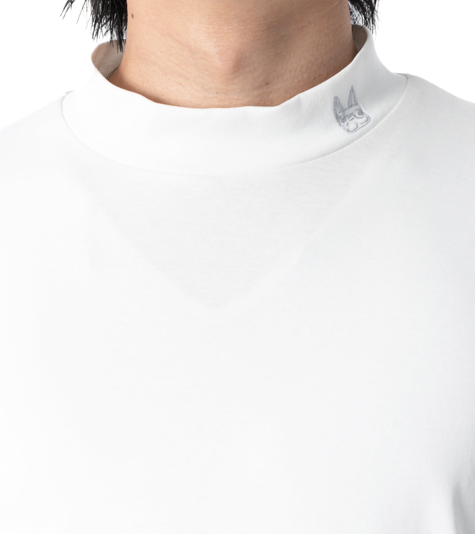 メンズ長袖モックネック