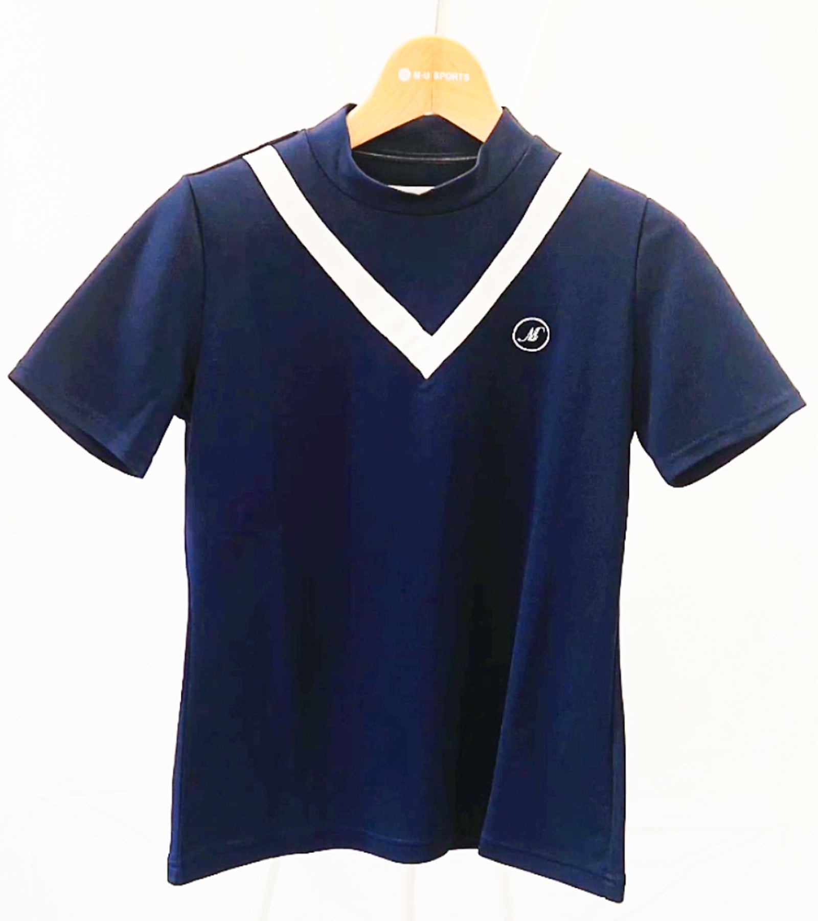 半袖ハイテンションVラインモックネックプルオーバー(701J3406)