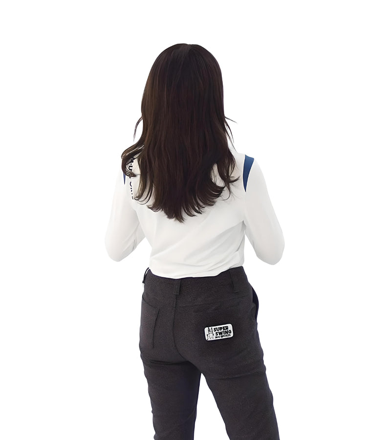 スムース長袖モックネック(701Q6430)