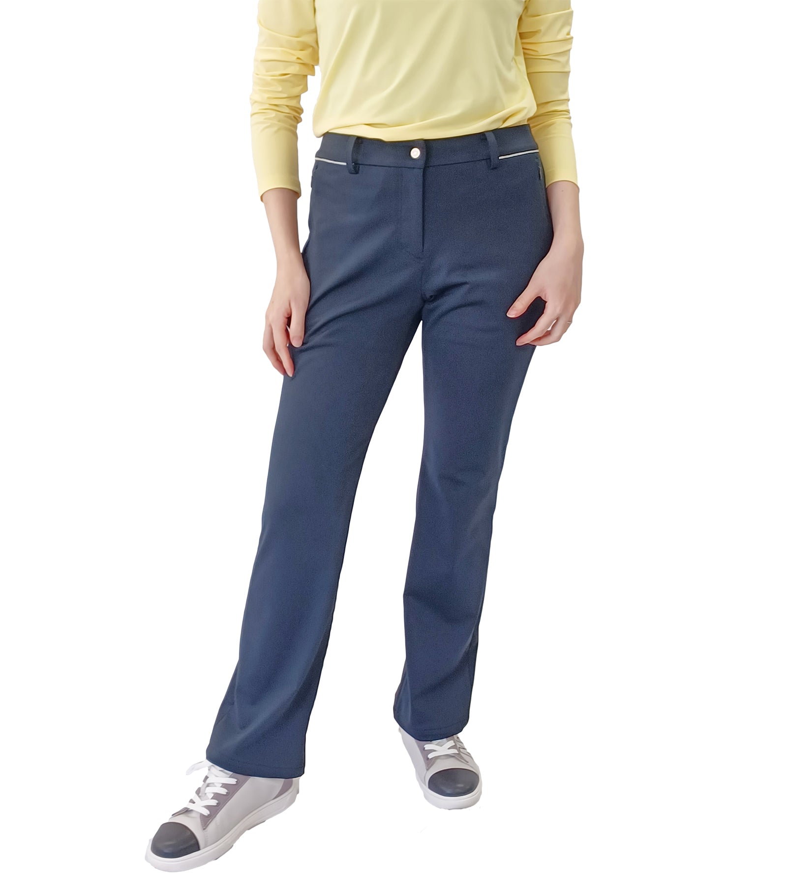 ナチュラルストレッチストレートパンツ