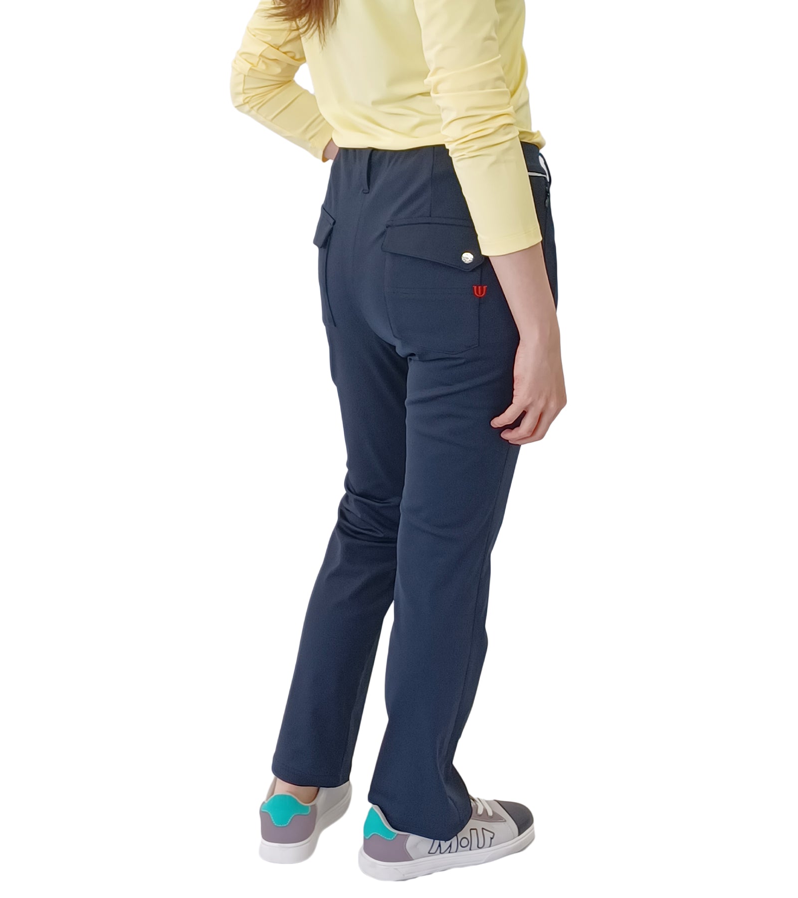 ナチュラルストレッチストレートパンツ