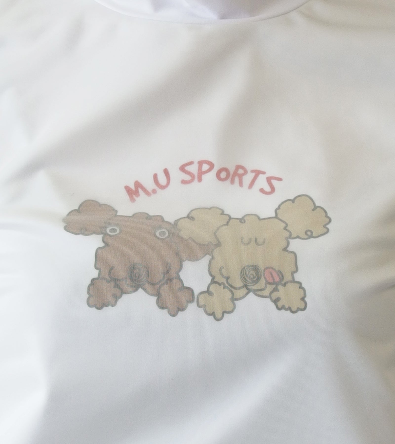 半袖モックネック2枚重ね風Tシャツ