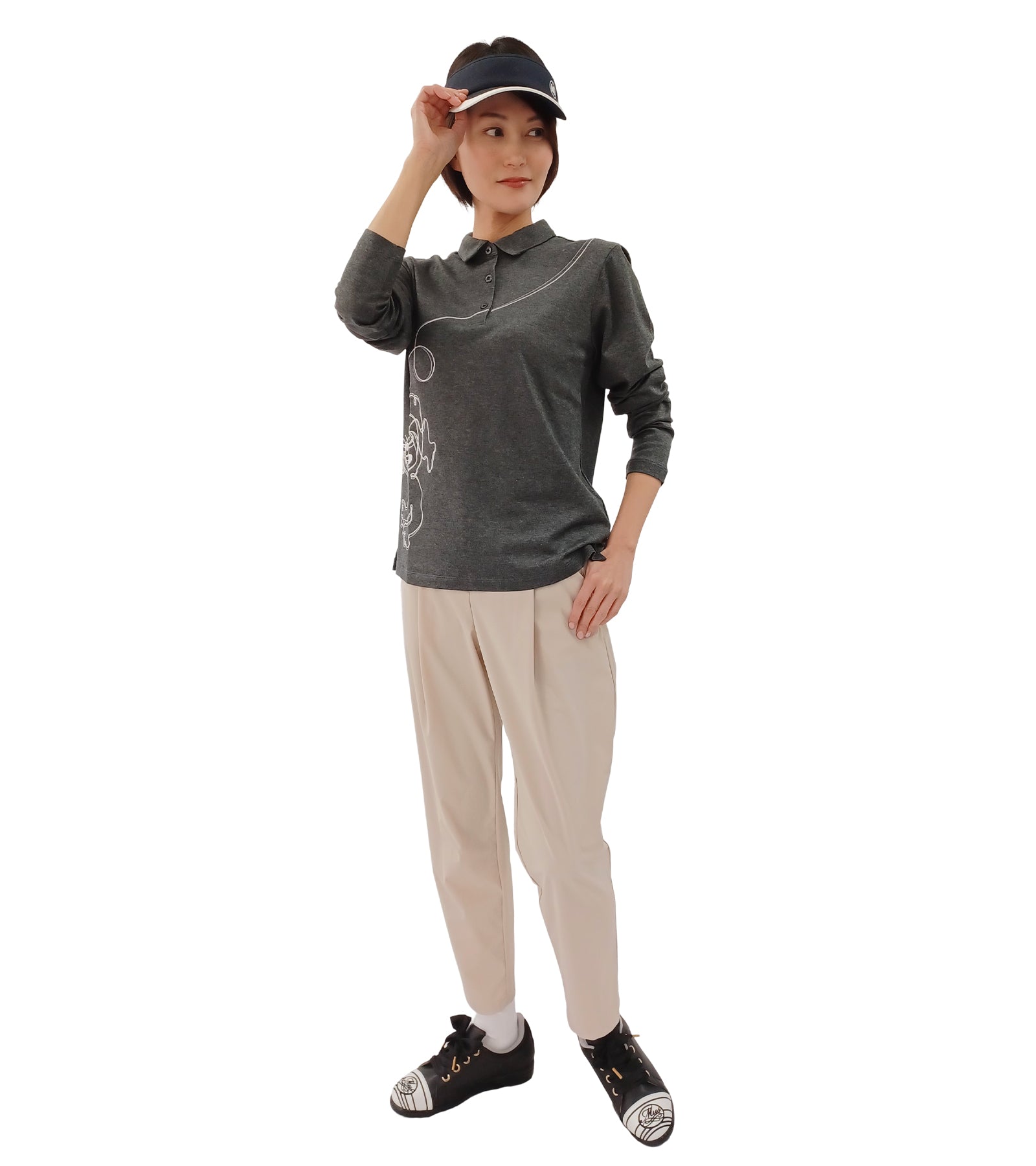 アクティブ9分丈スリムパンツ