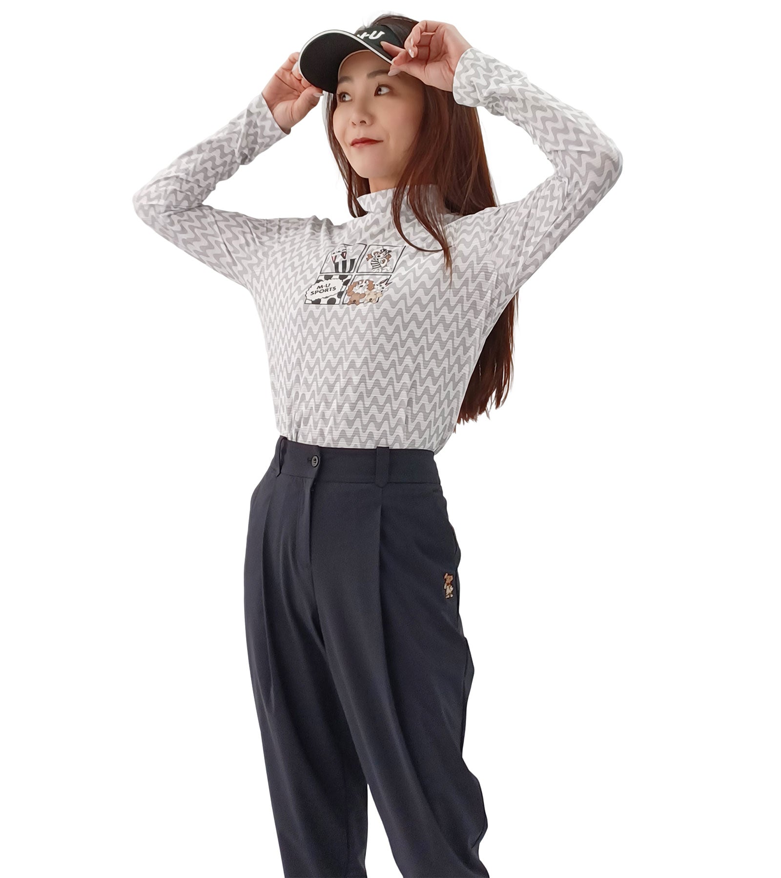 アクティブ9分丈スリムパンツ