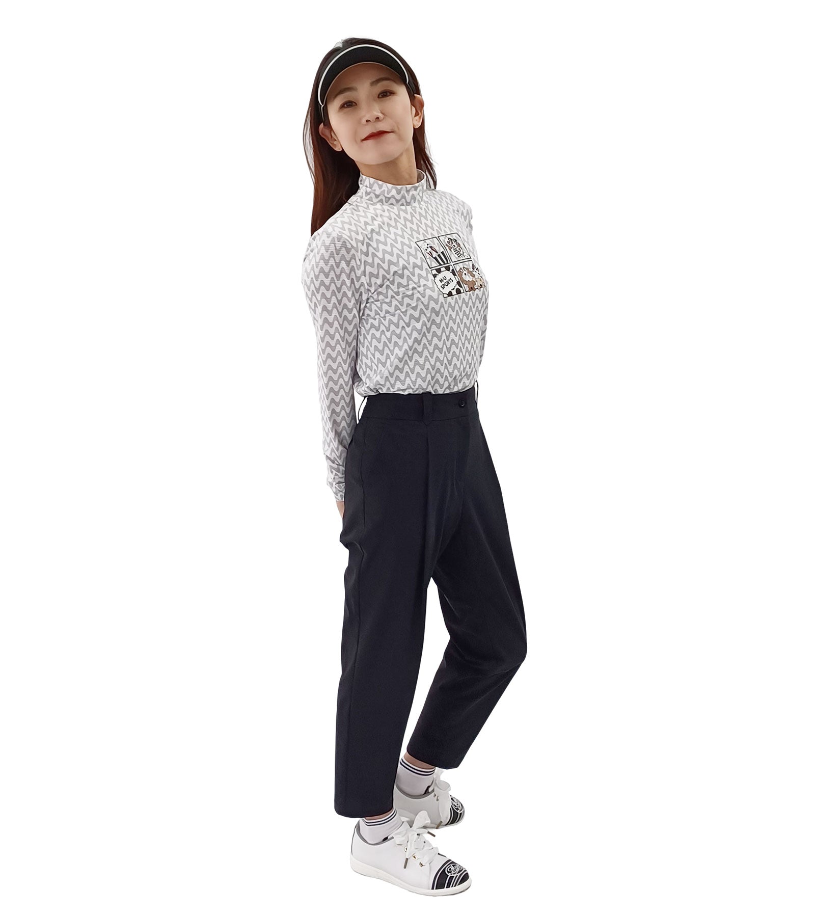 アクティブ9分丈スリムパンツ