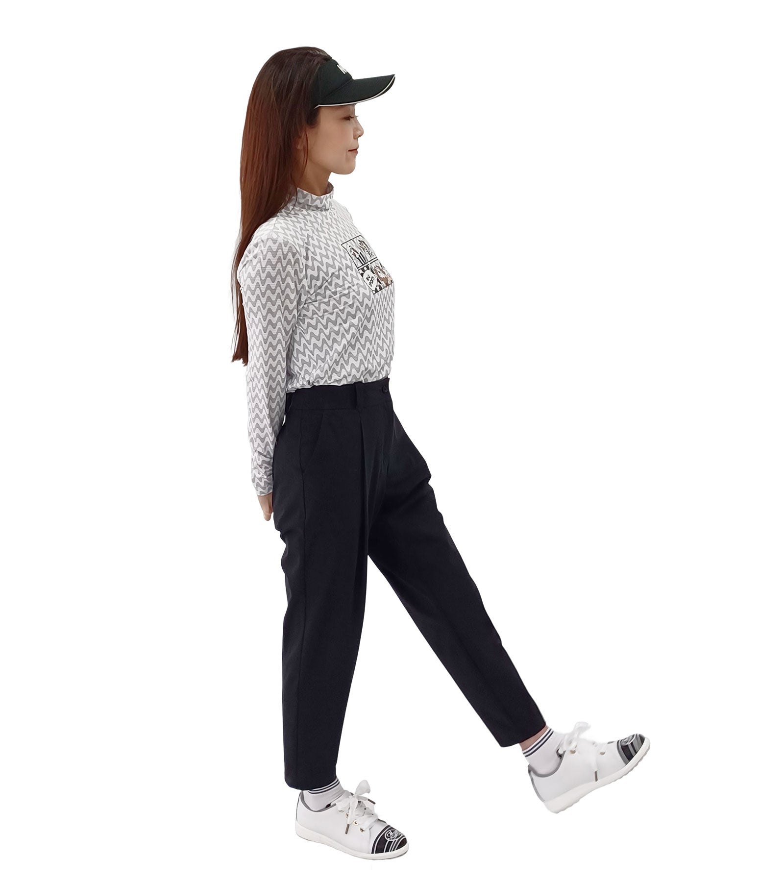 アクティブ9分丈スリムパンツ