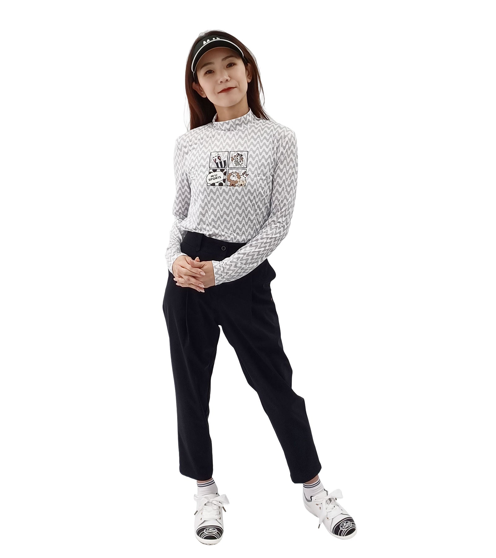 アクティブ9分丈スリムパンツ