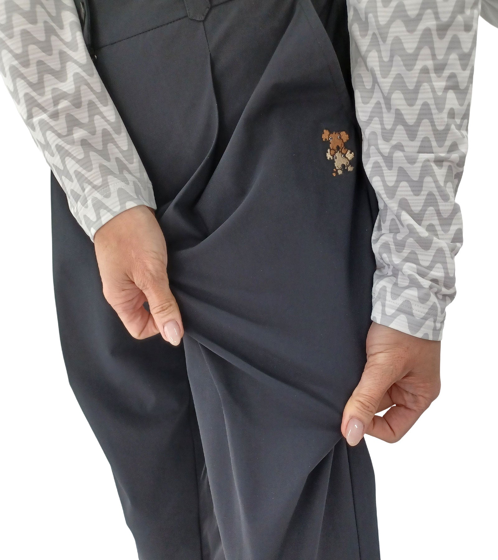 アクティブ9分丈スリムパンツ