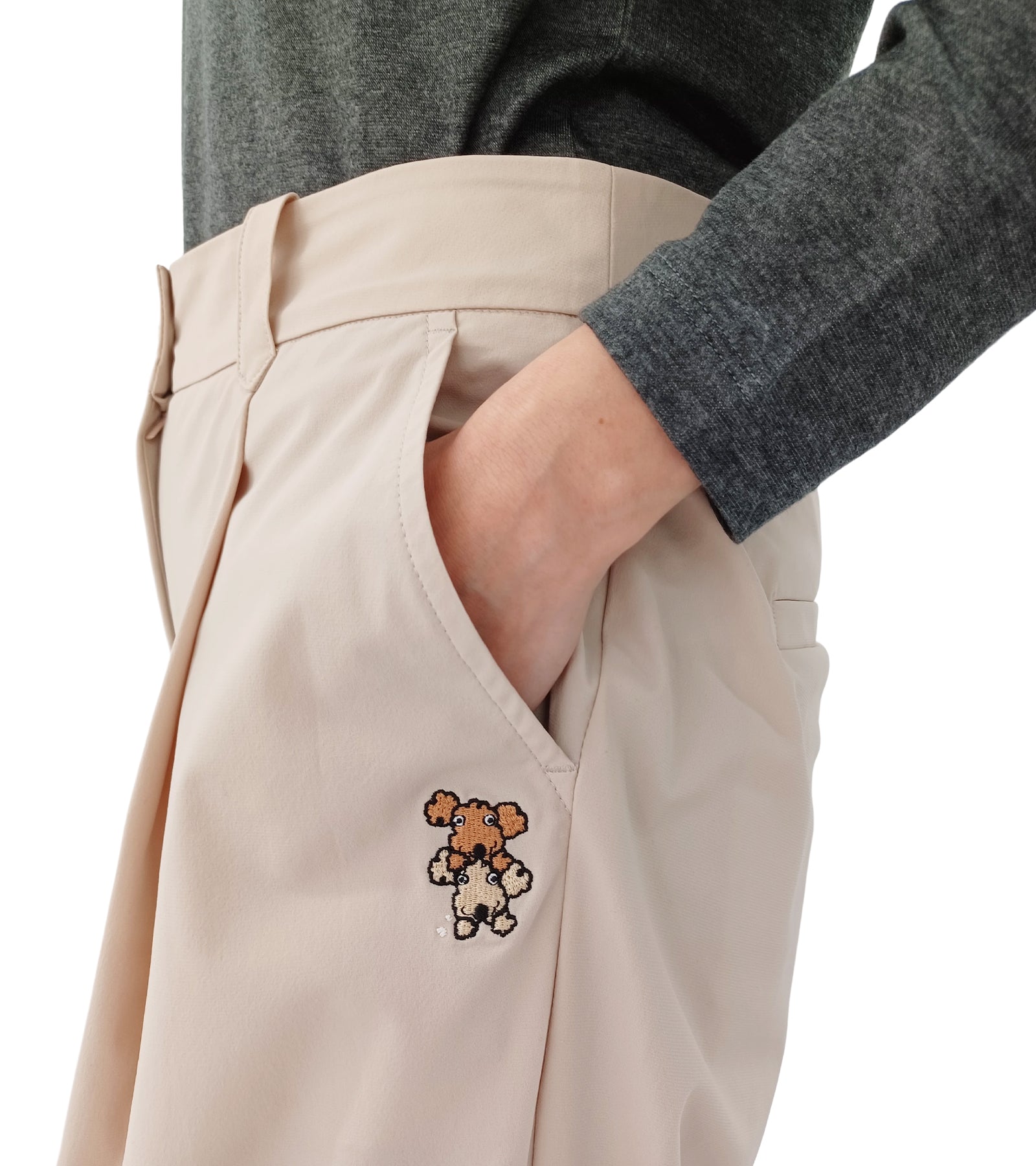 アクティブ9分丈スリムパンツ