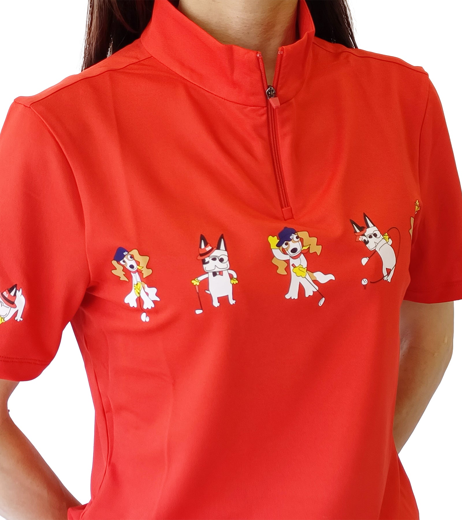 半袖キャラクタースイング柄シャツ