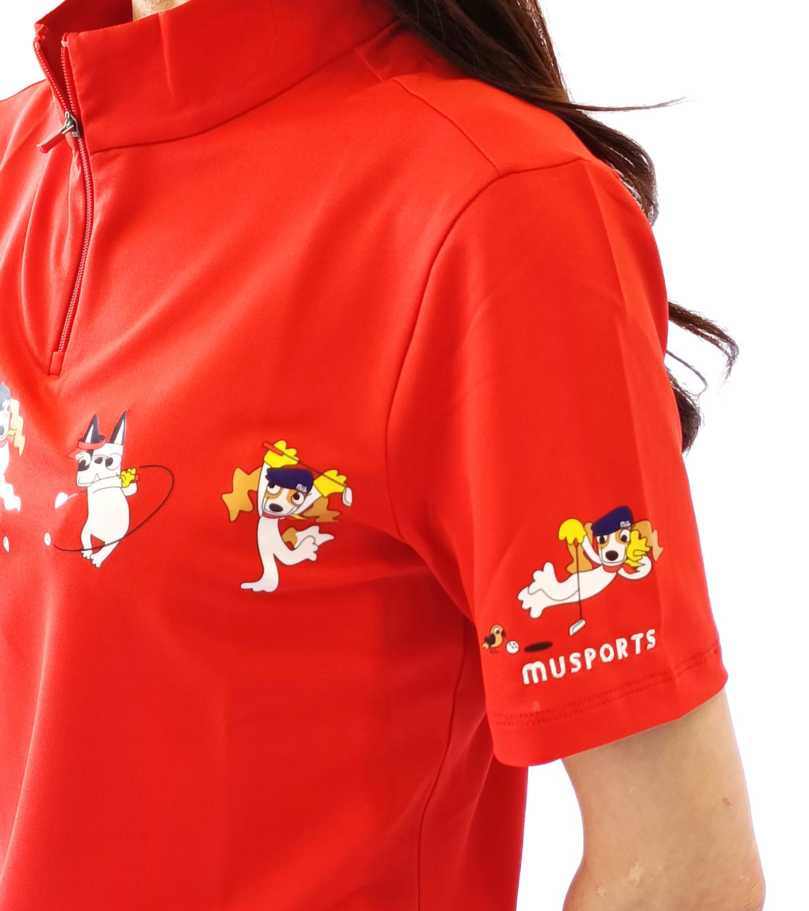 半袖キャラクタースイング柄シャツ
