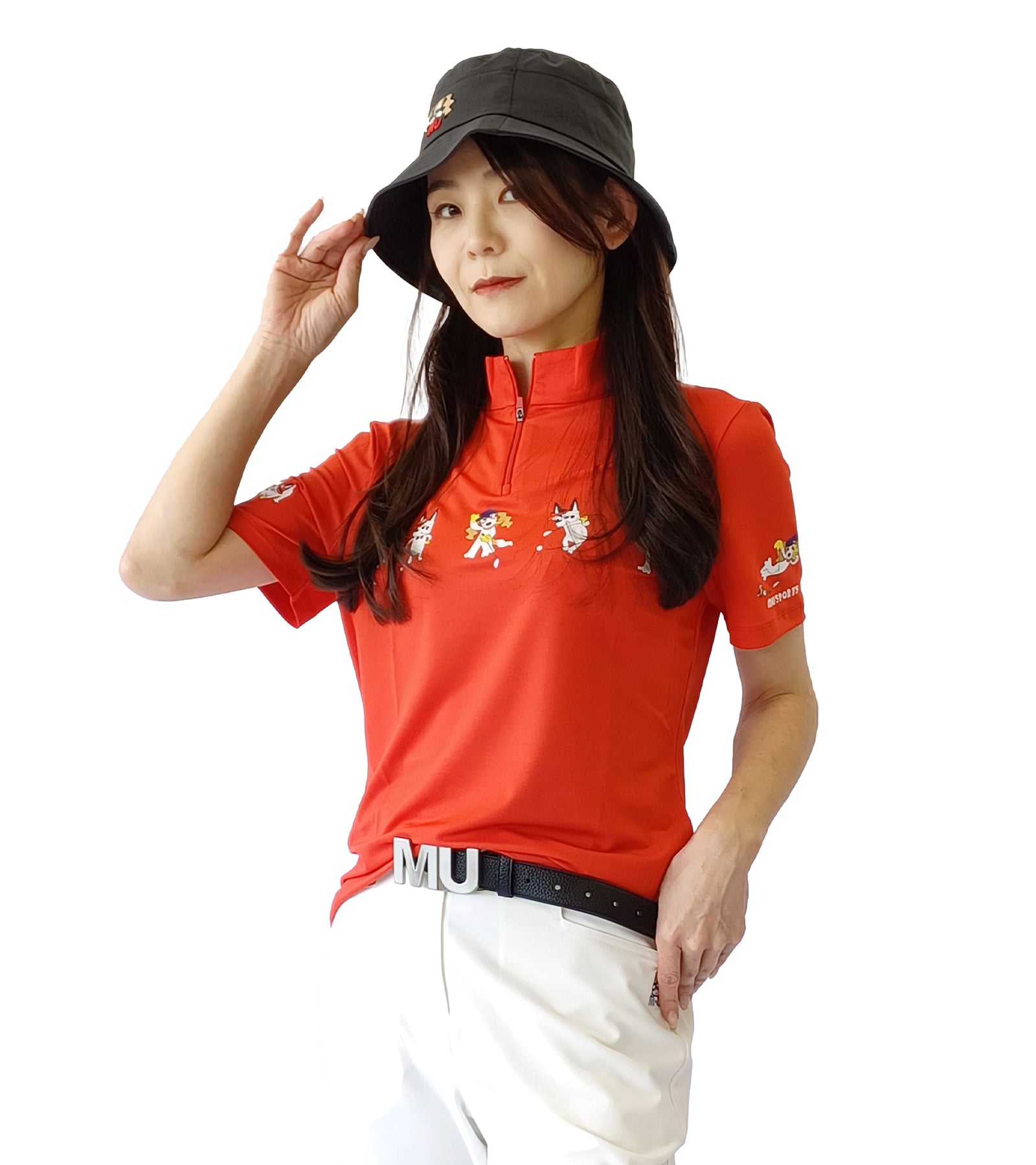 半袖キャラクタースイング柄シャツ