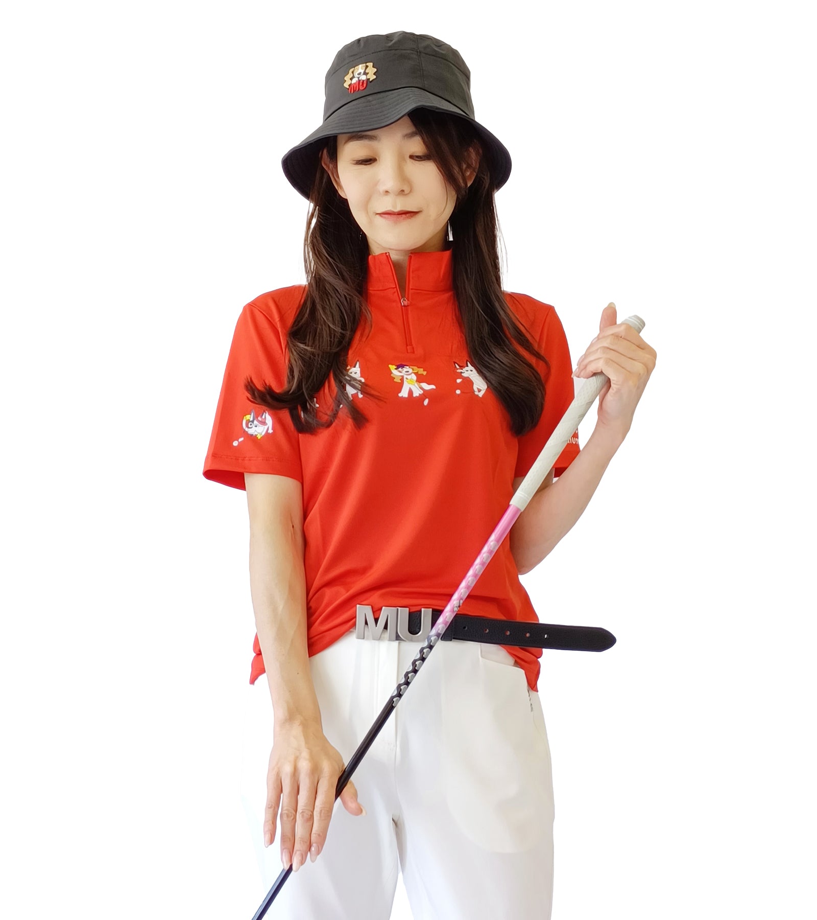 半袖キャラクタースイング柄シャツ
