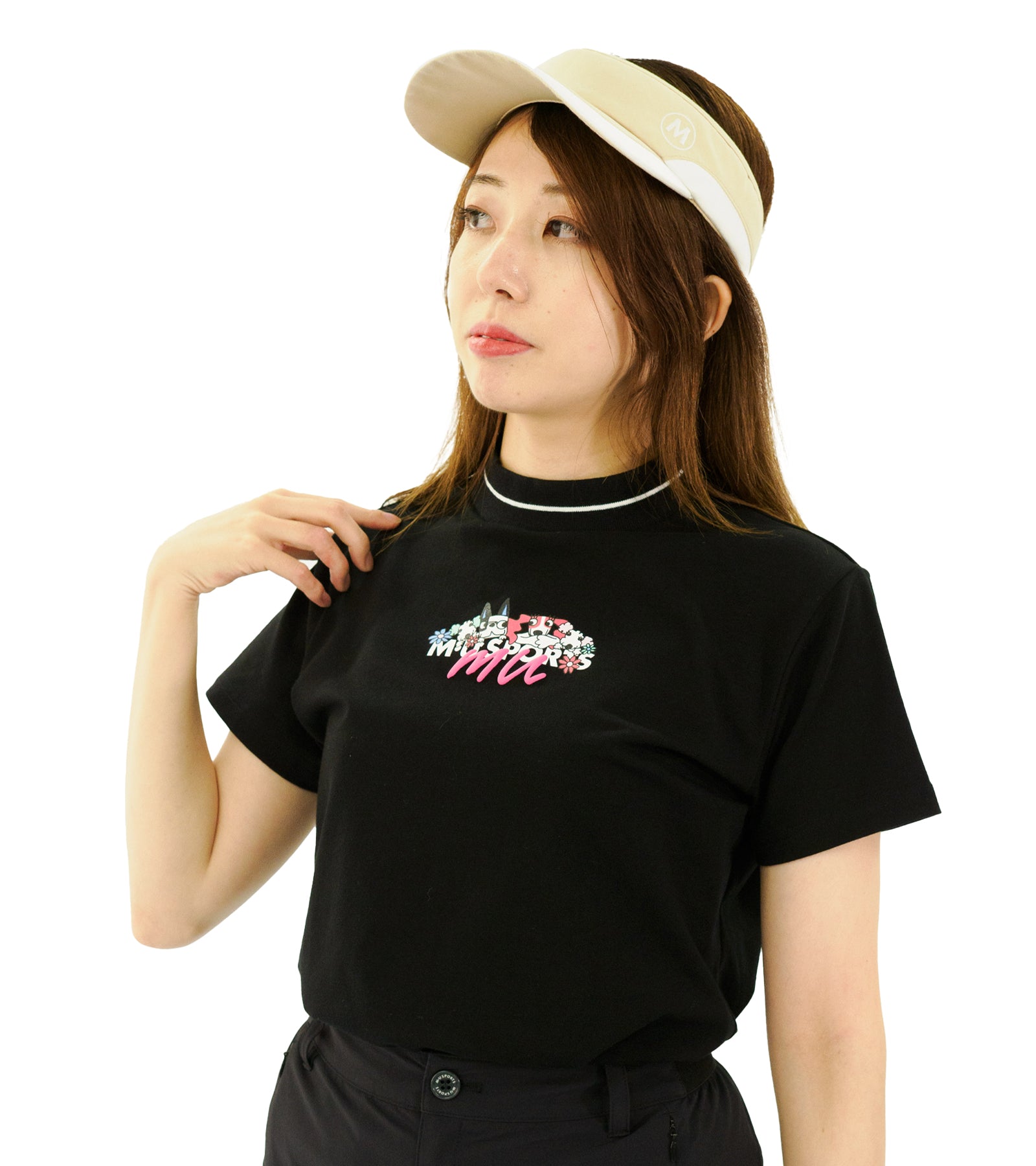 綿ベアモックネック