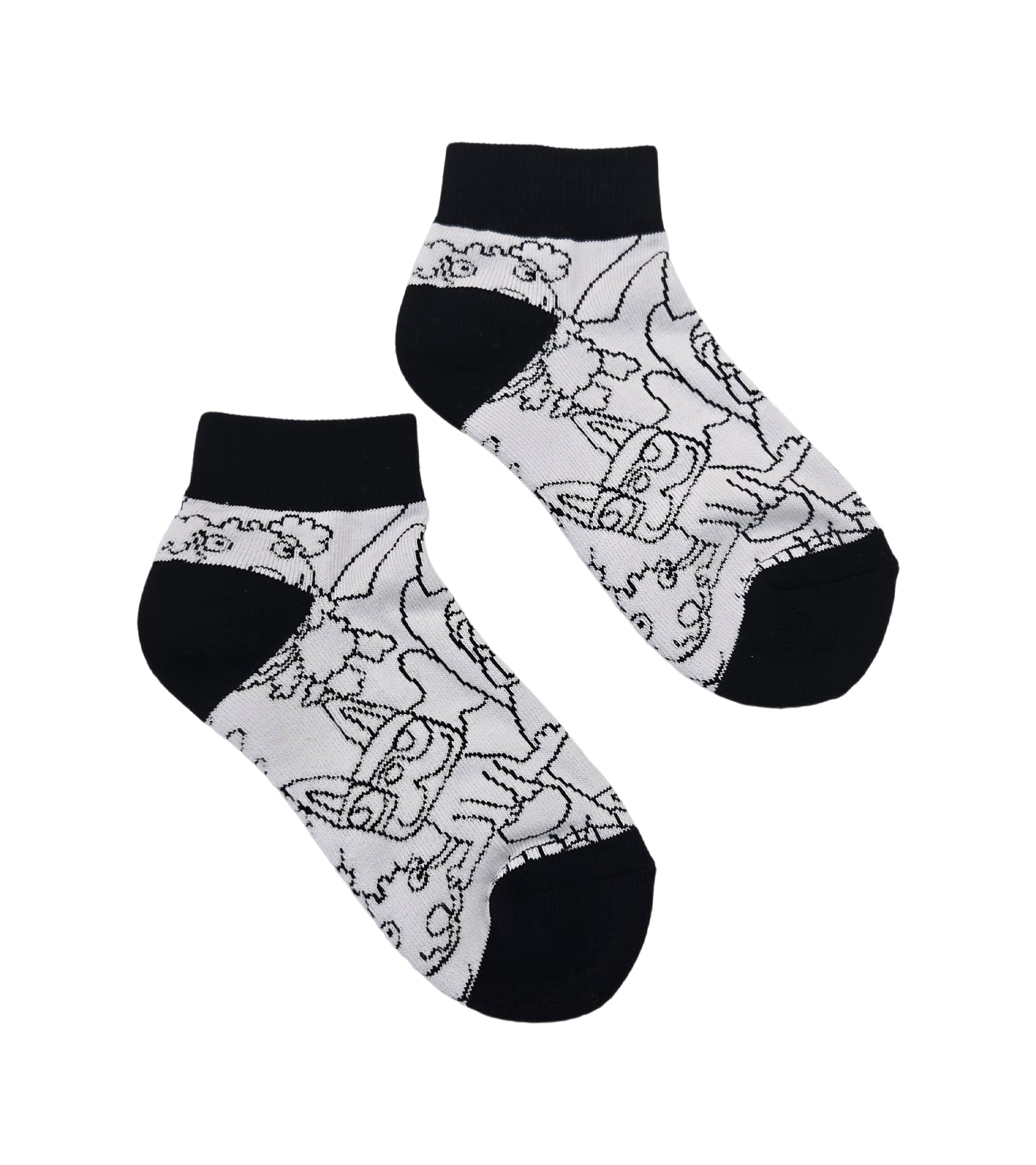 総柄ショートソックス