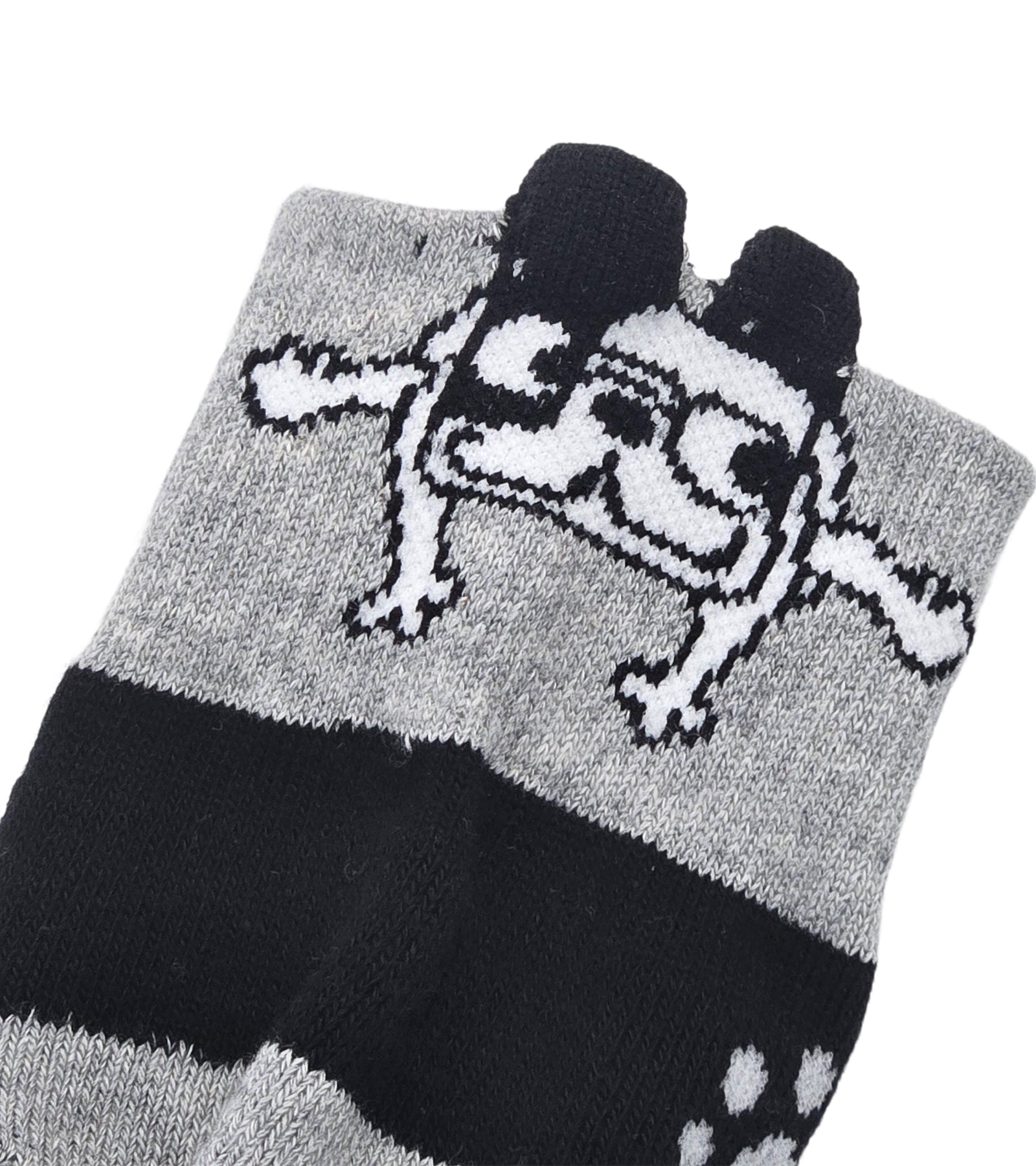 アーモ飛び出し柄ショートソックス