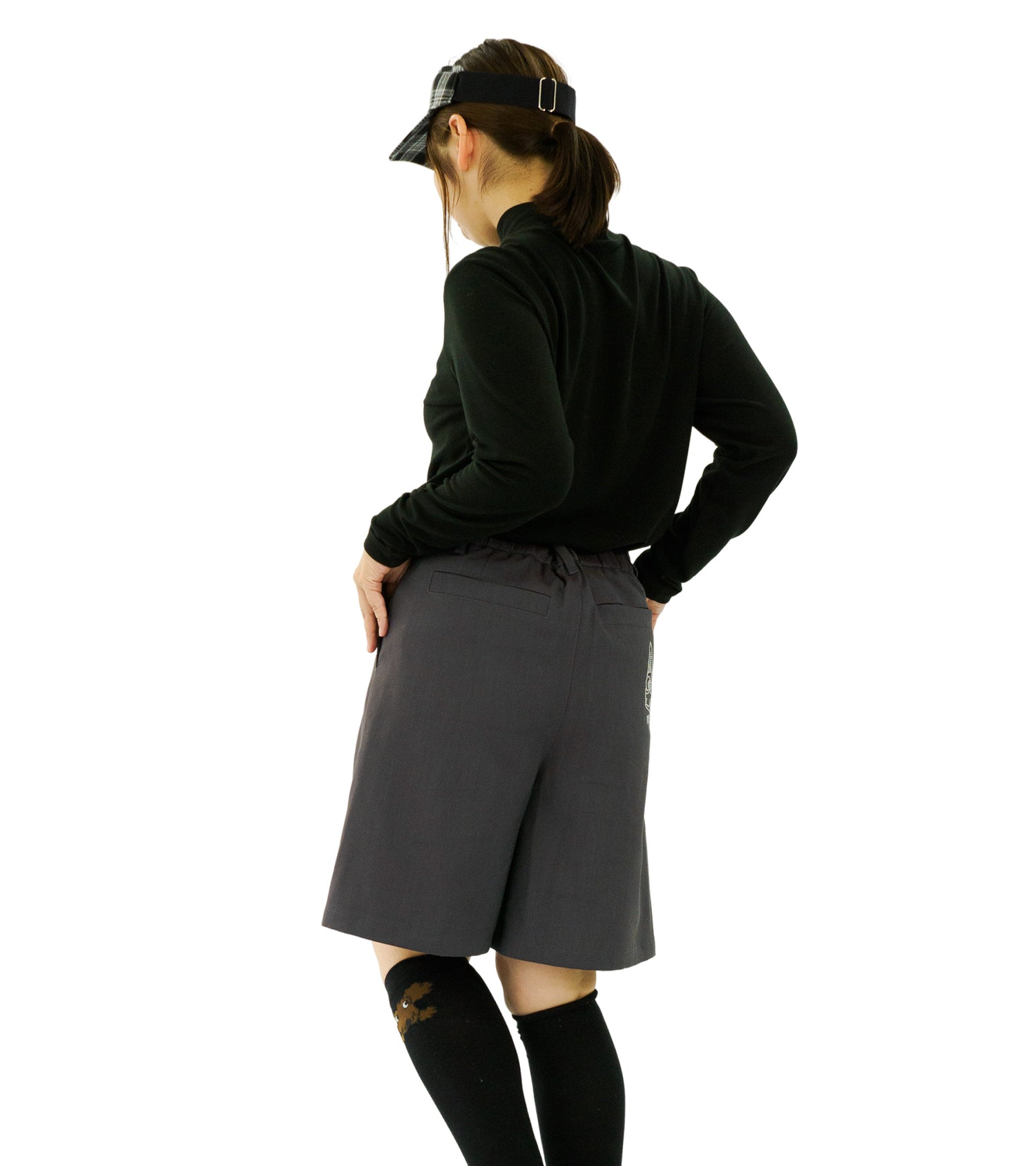 オックスシャンブレーハーフパンツ