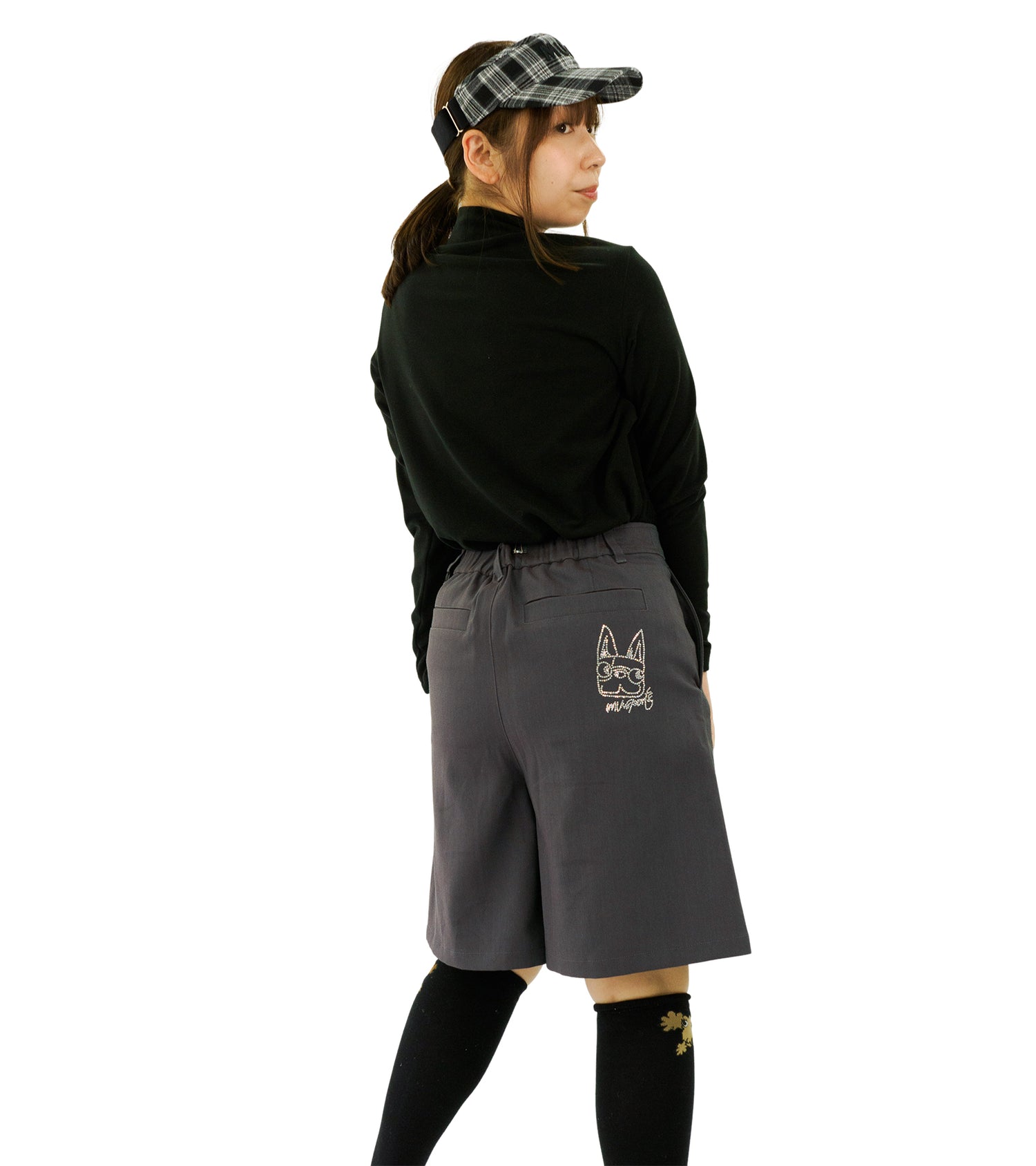 オックスシャンブレーハーフパンツ