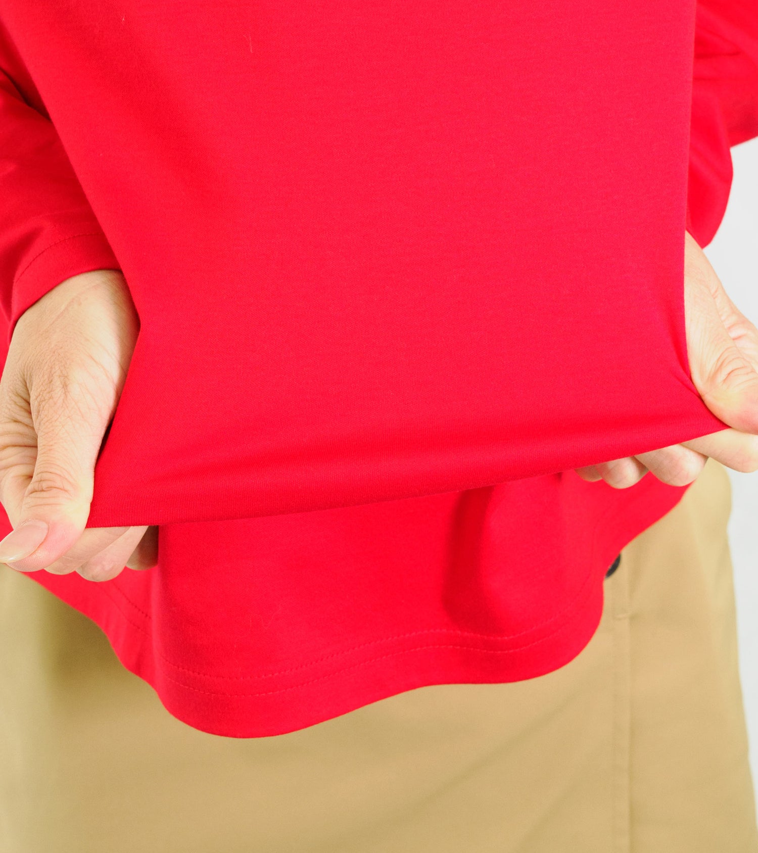 ジャガード衿ジップアップシャツ